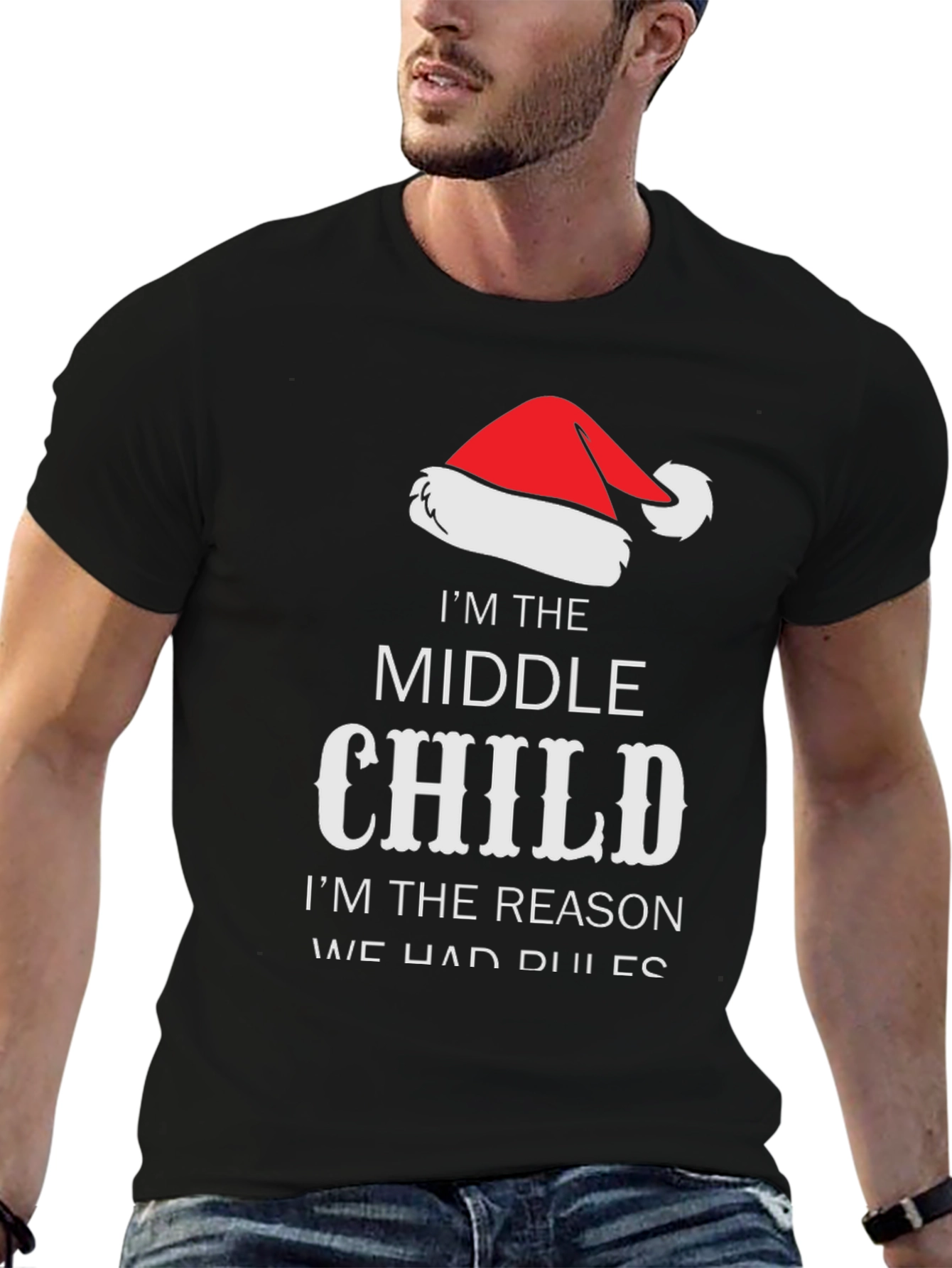 Funny Middle Child Christmas T-Shirt