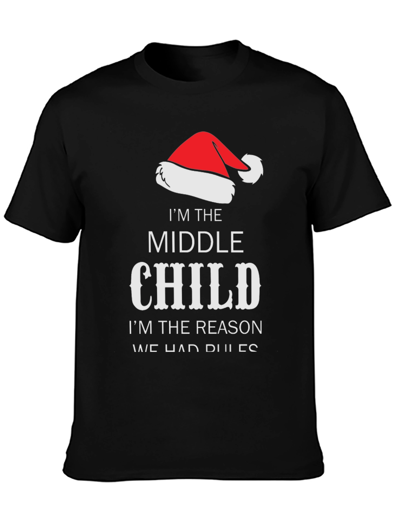 Funny Middle Child Christmas T-Shirt