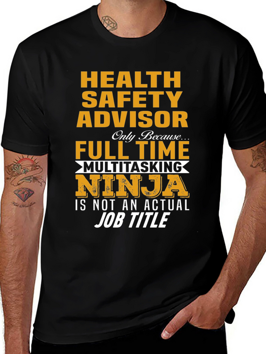 Health Safety Advisor Ninja T-Shirt