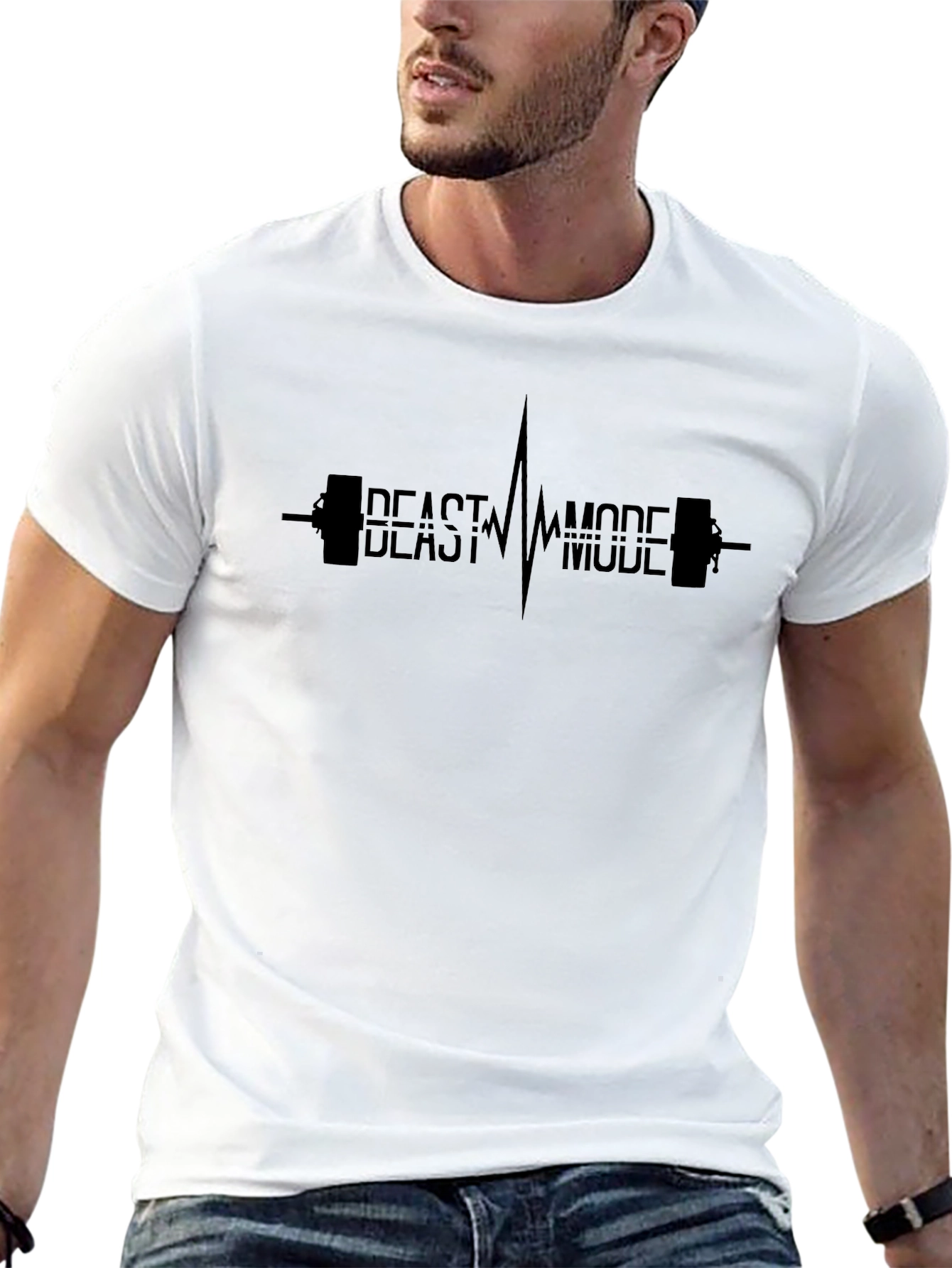 Beast Mode Fitness Graphic Tee - Black