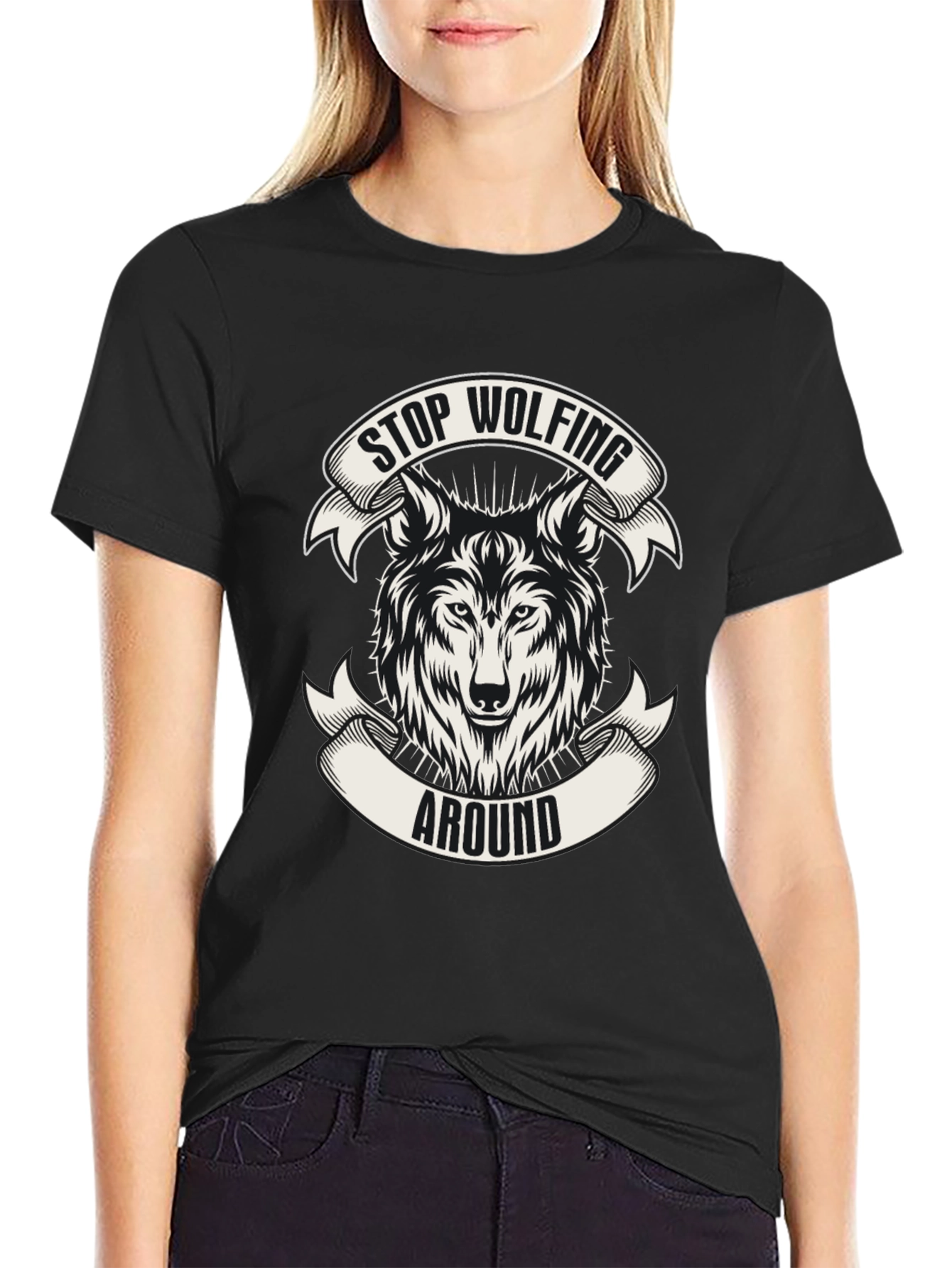 Stop Wolfing Around Graphic Tee