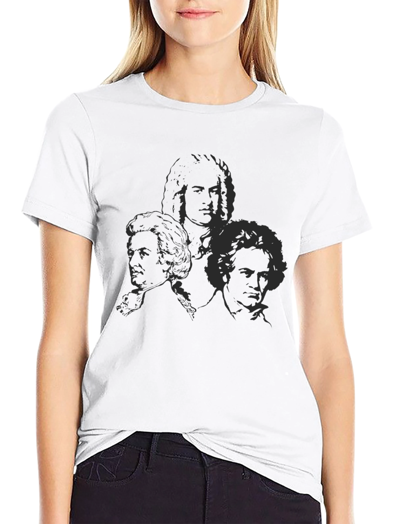 Classical Composers Graphic Tee - Black