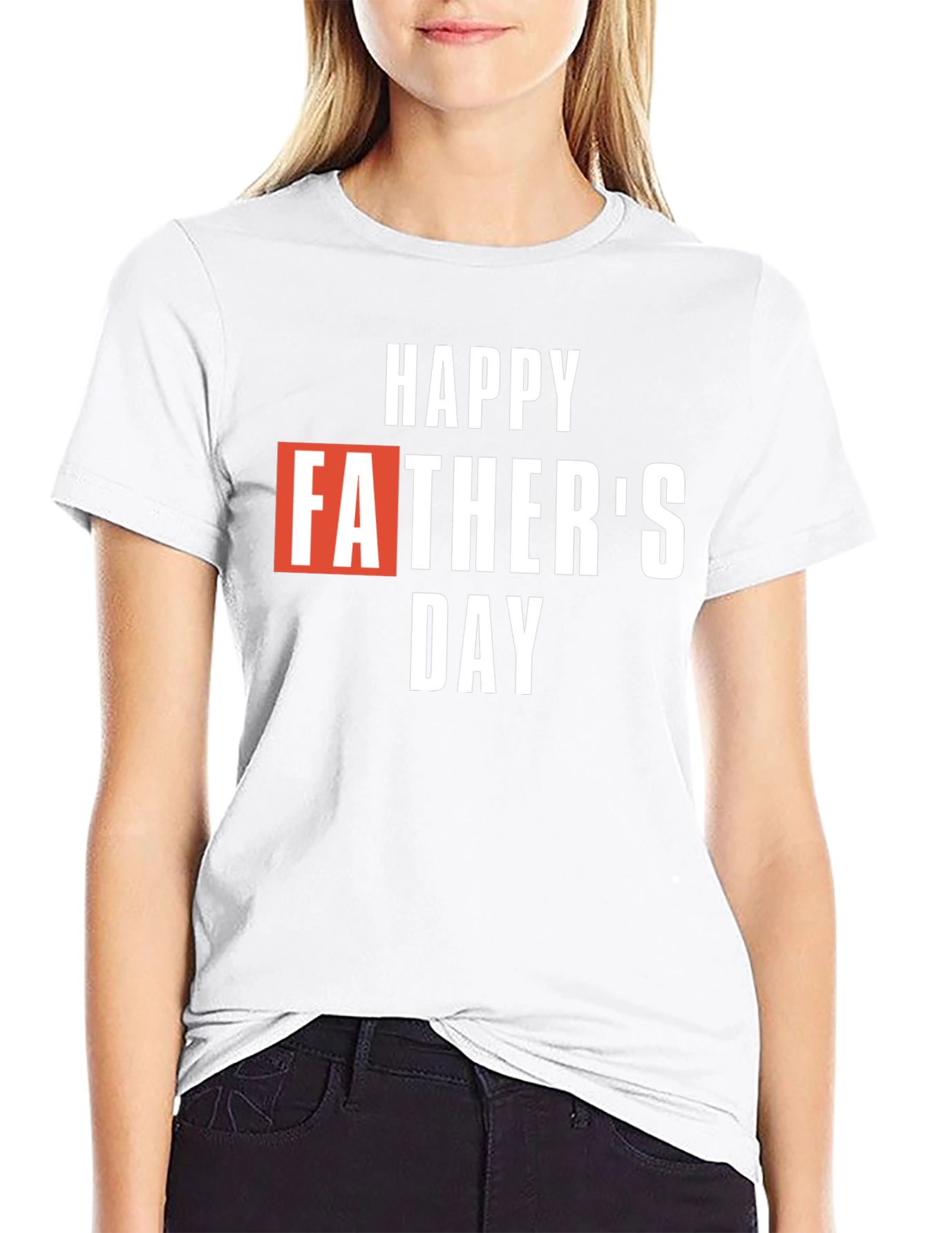 Happy Fathers Day T-Shirt - Black