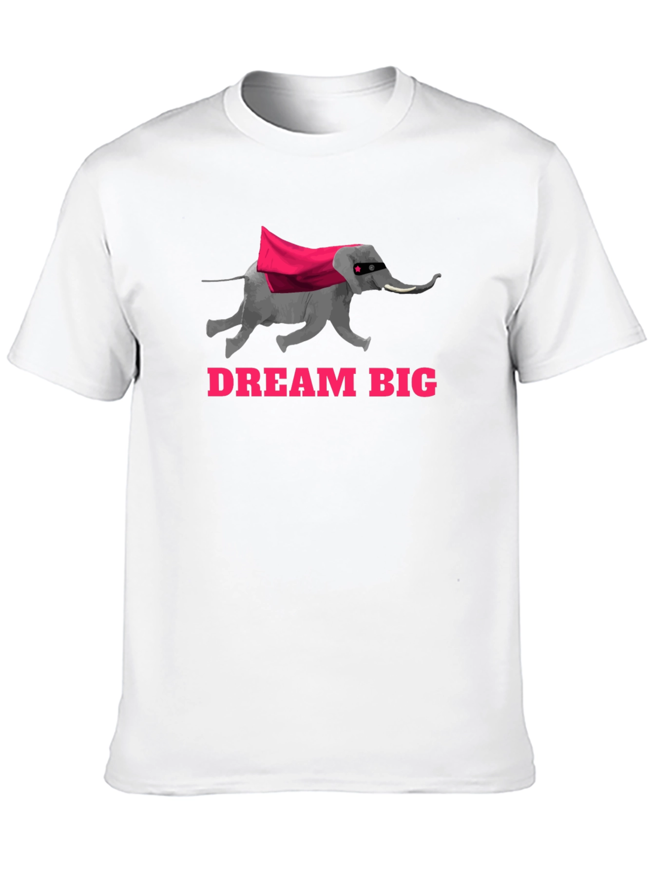 Dream Big Elephant Superhero Graphic T-Shirt