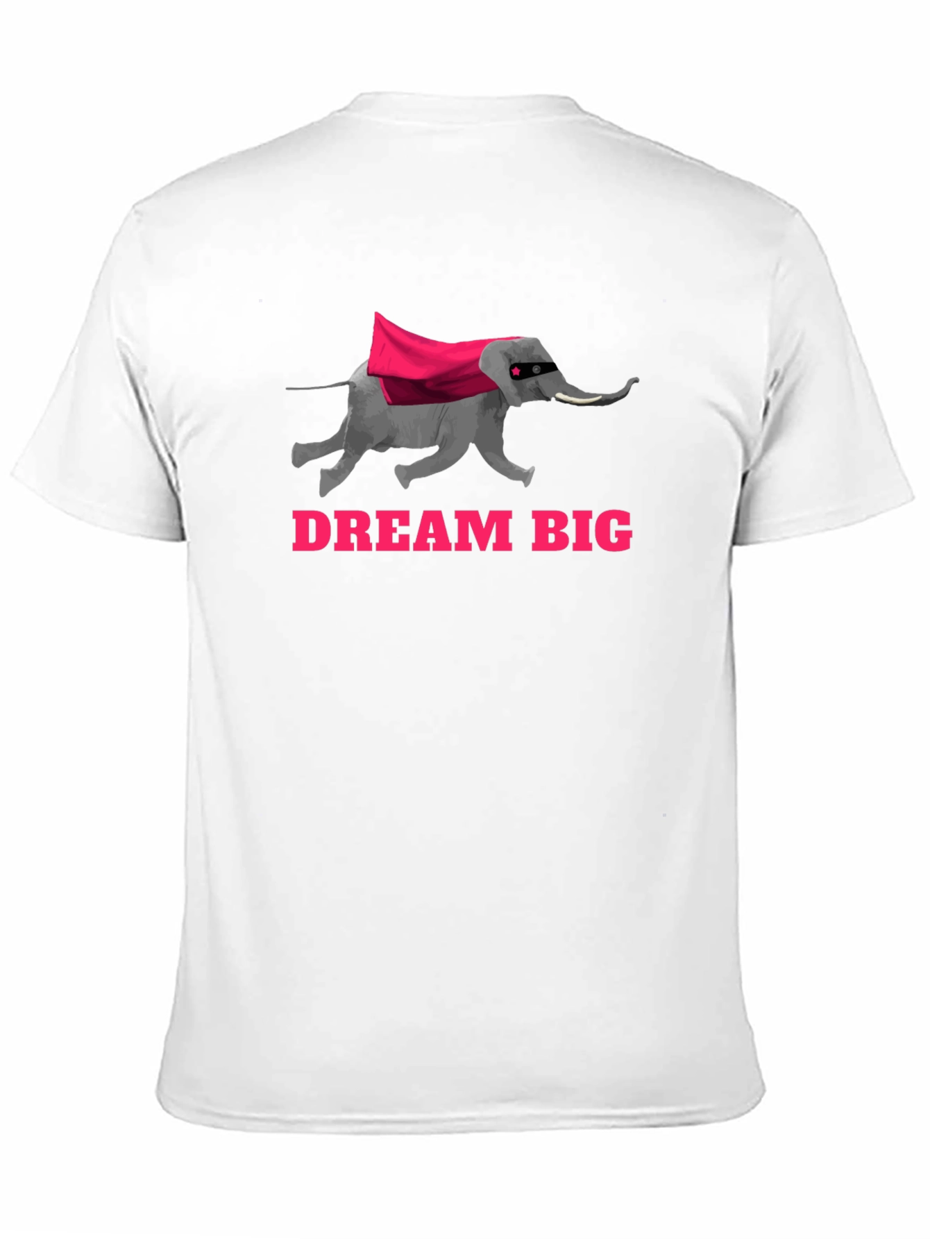 Dream Big Elephant Superhero Graphic T-Shirt