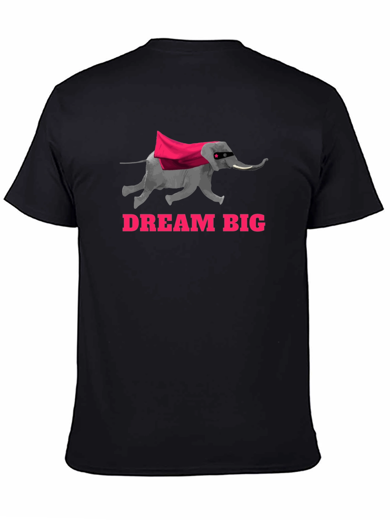 Dream Big Elephant Superhero Graphic T-Shirt