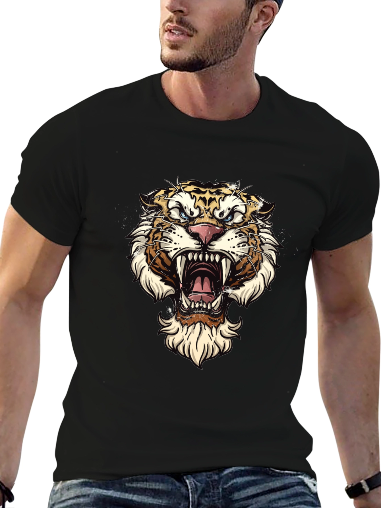 Tiger Graphic Tee - Fierce Style