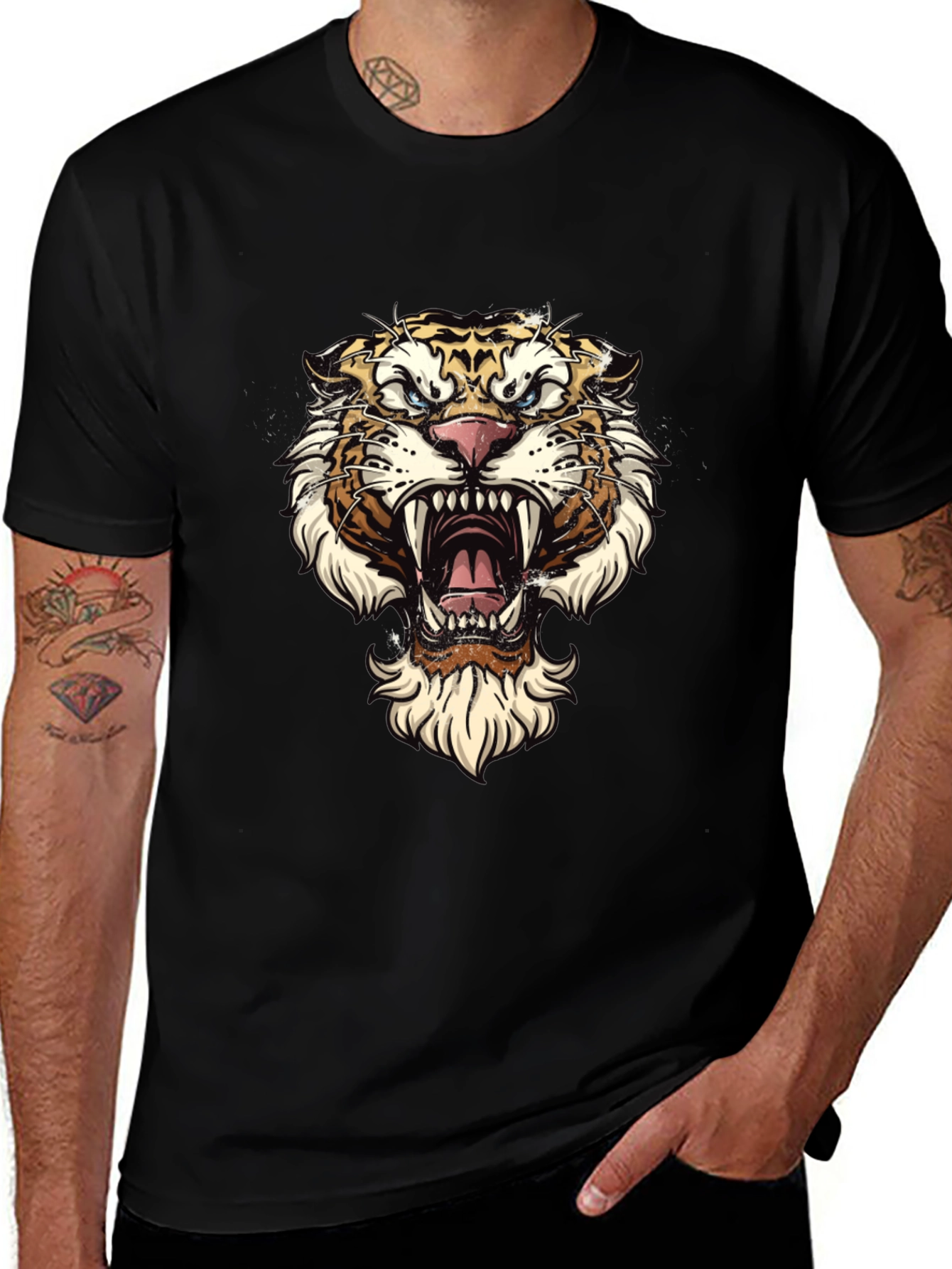 Tiger Graphic Tee - Fierce Style
