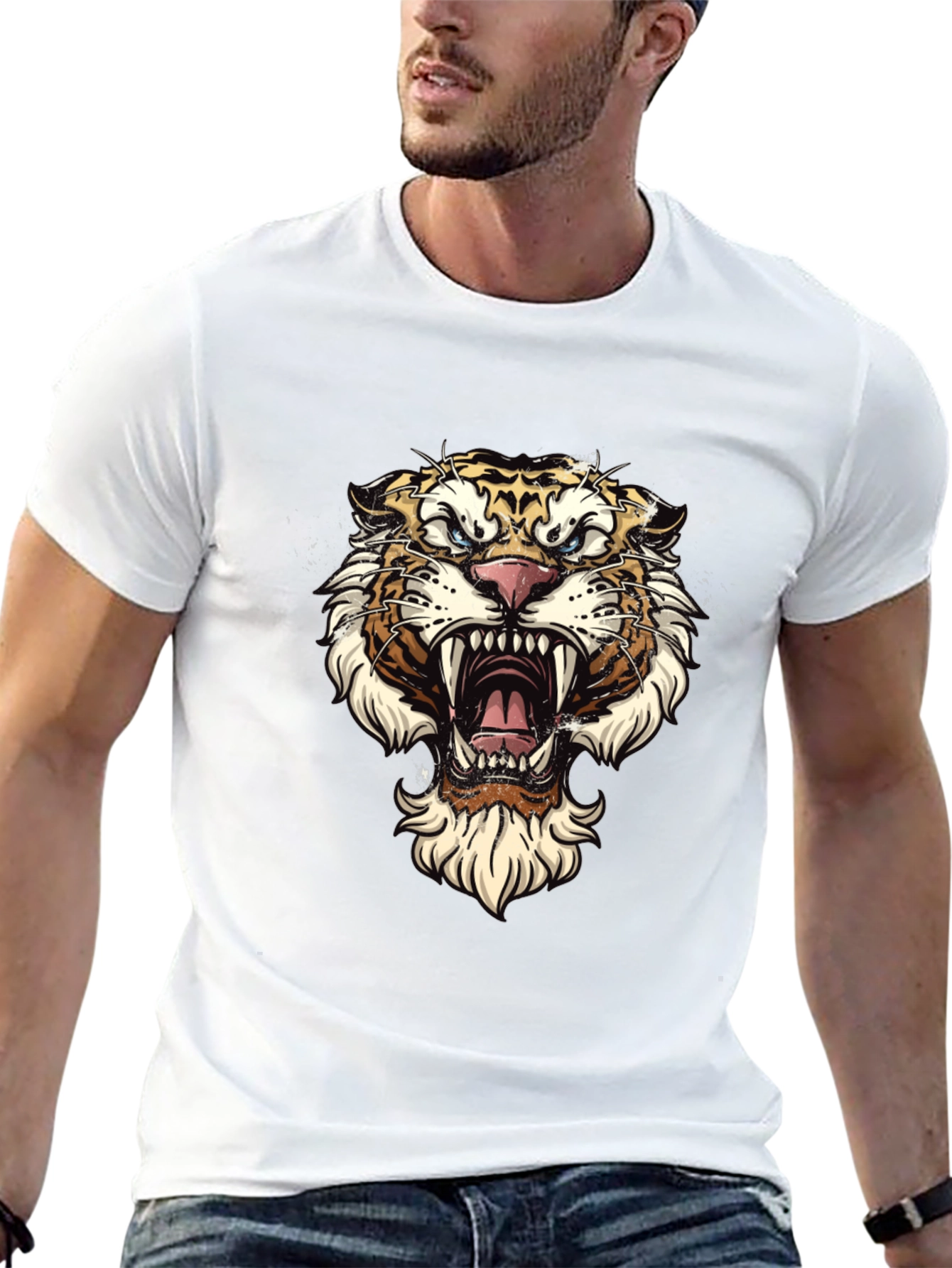 Tiger Graphic Tee - Fierce Style