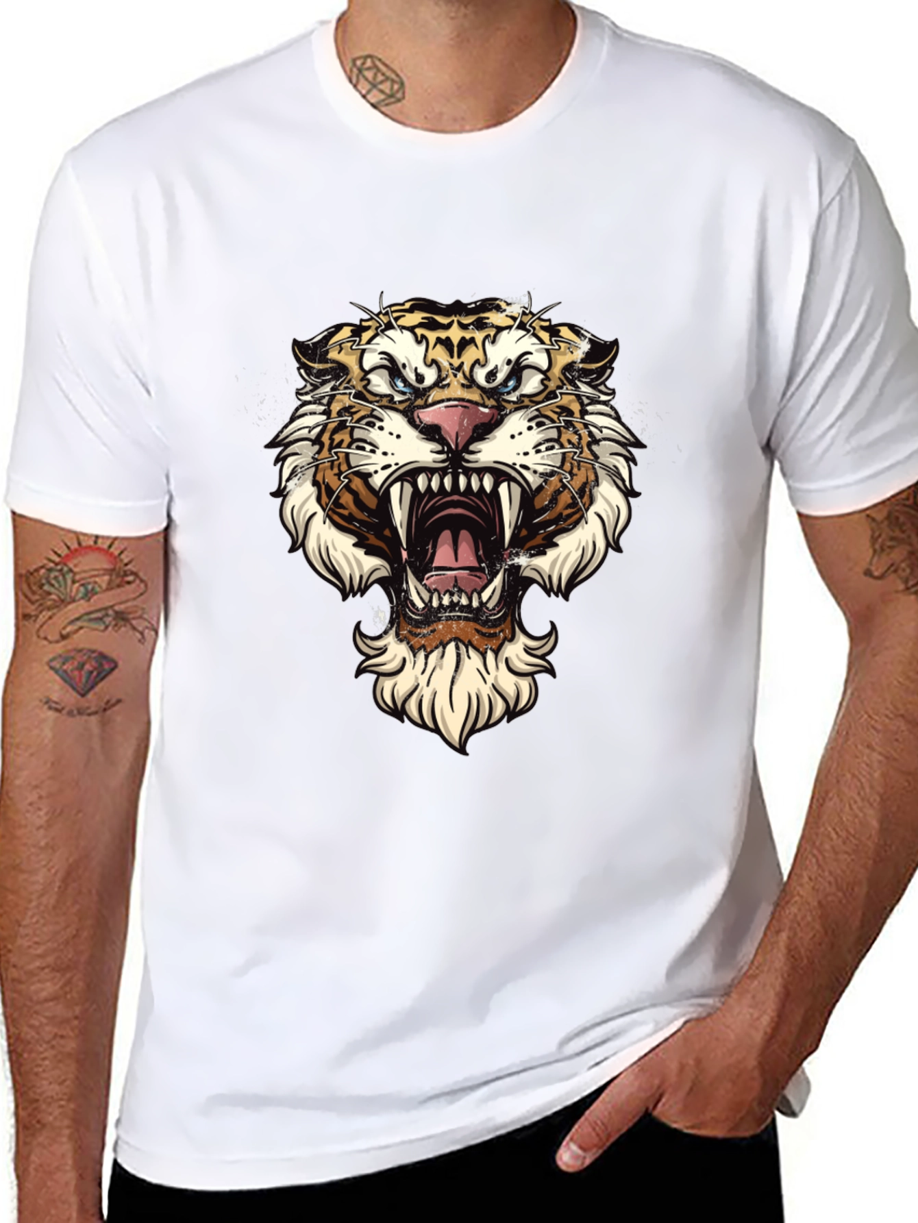 Tiger Graphic Tee - Fierce Style