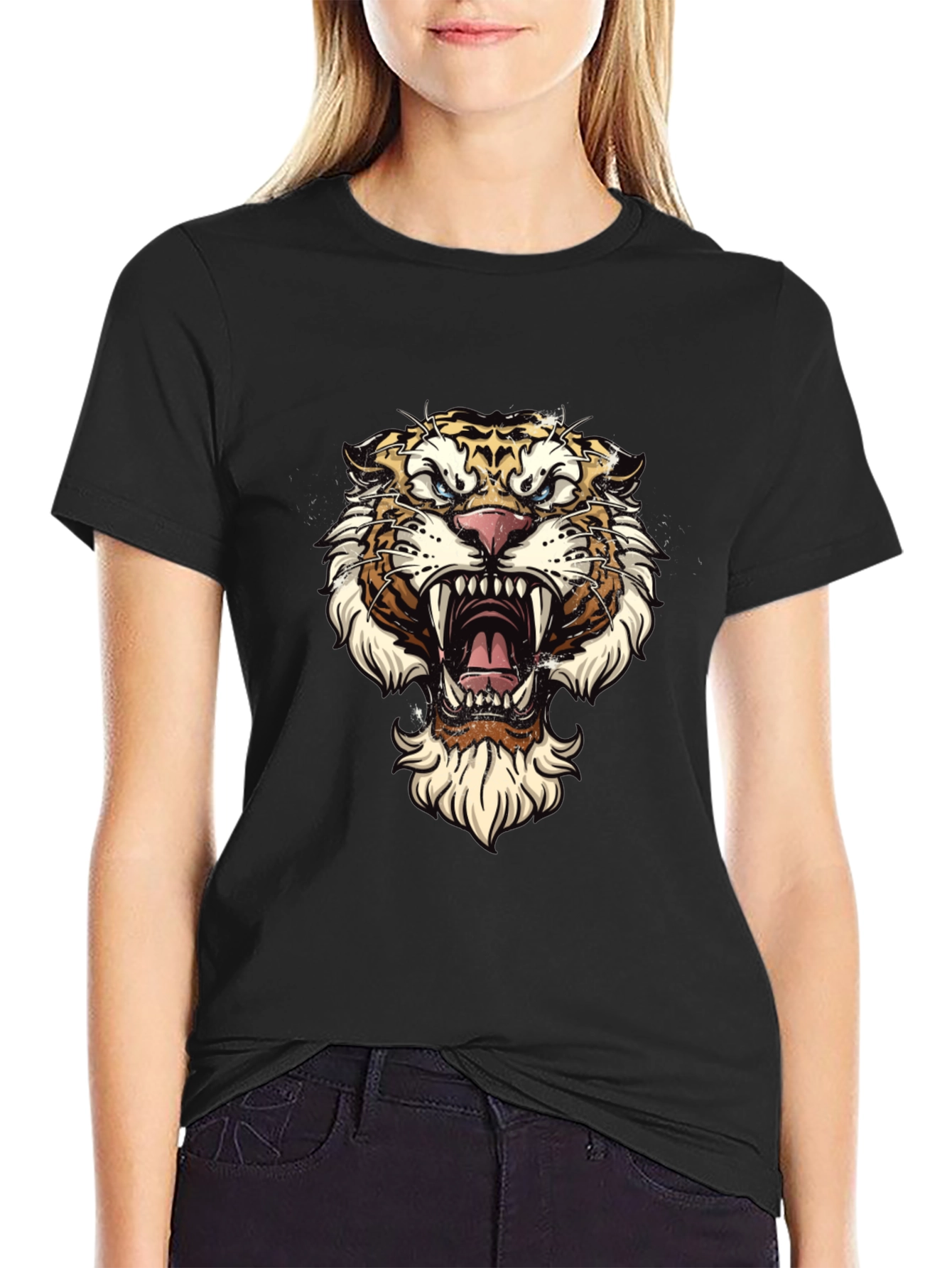 Tiger Graphic Tee - Fierce Style