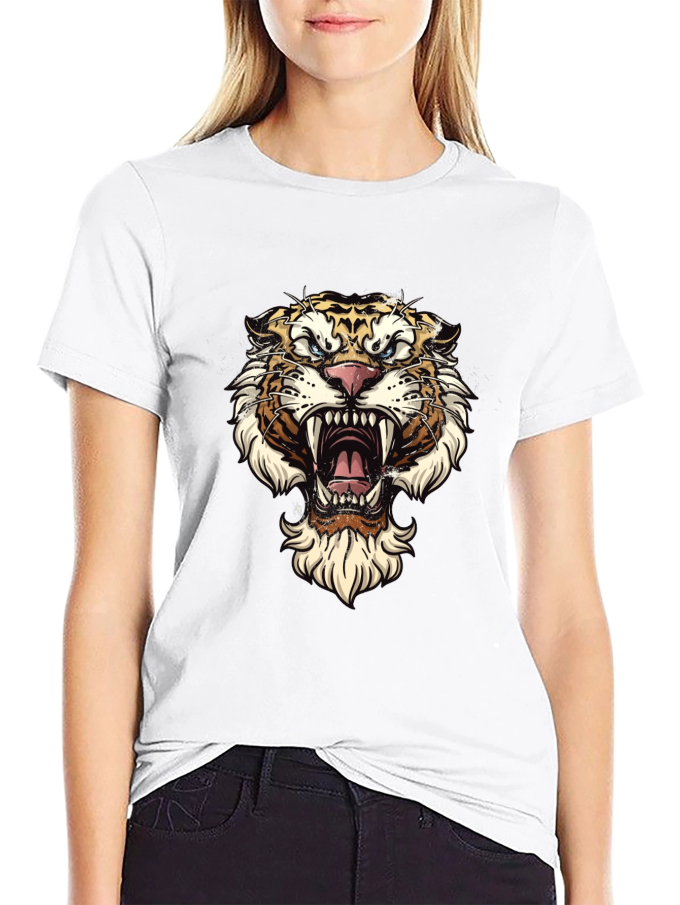 Tiger Graphic Tee - Fierce Style