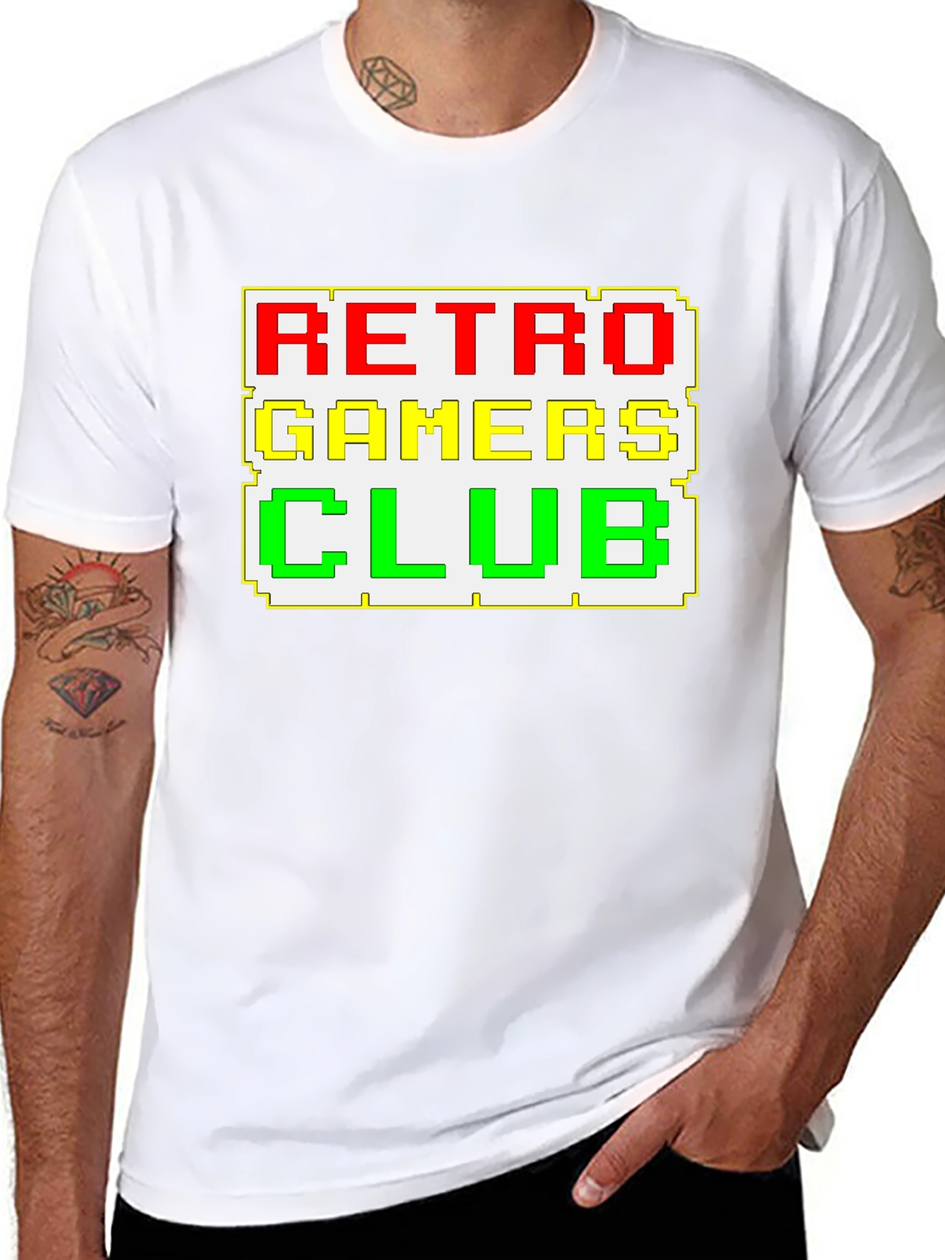 Retro Gamers Club T-Shirt - Black Cotton Tee