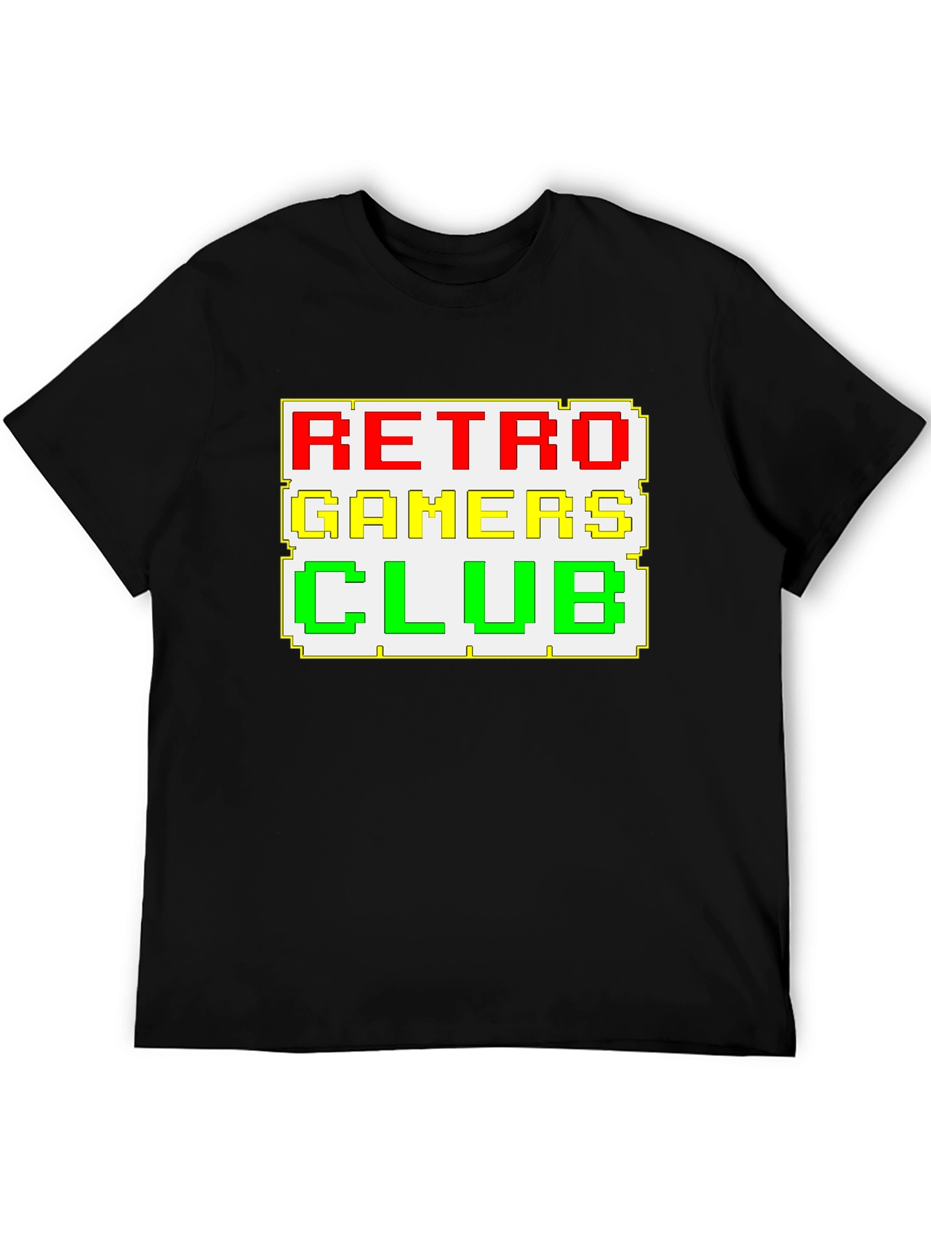 Retro Gamers Club T-Shirt - Black Cotton Tee
