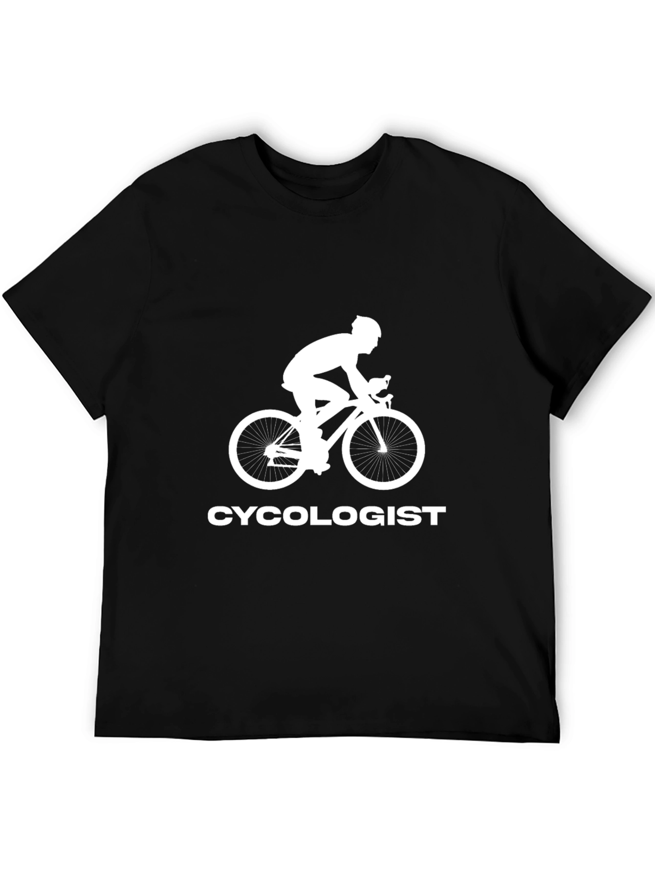 Cycologist Graphic Tee - Black Cotton Blend