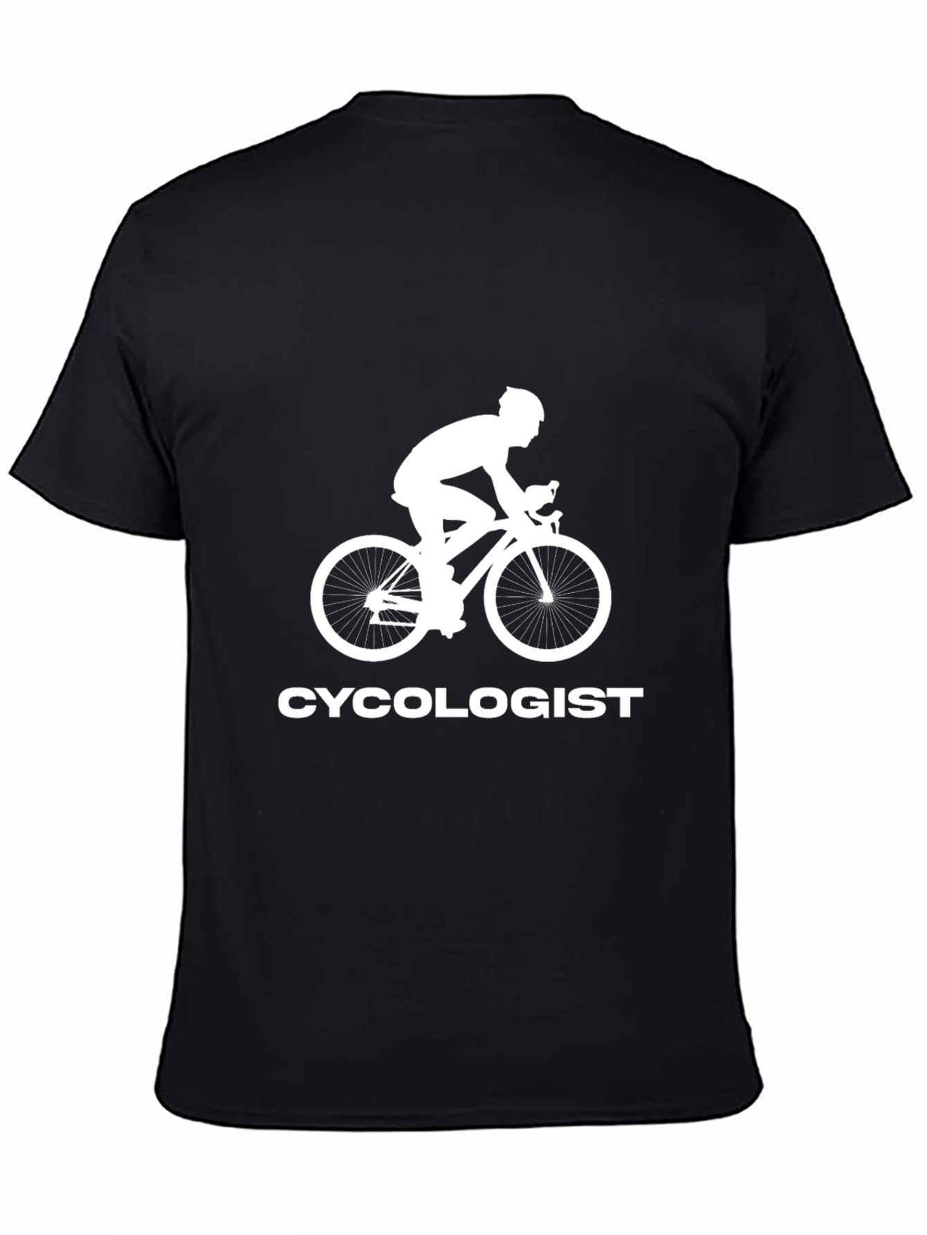 Cycologist Graphic Tee - Black Cotton Blend