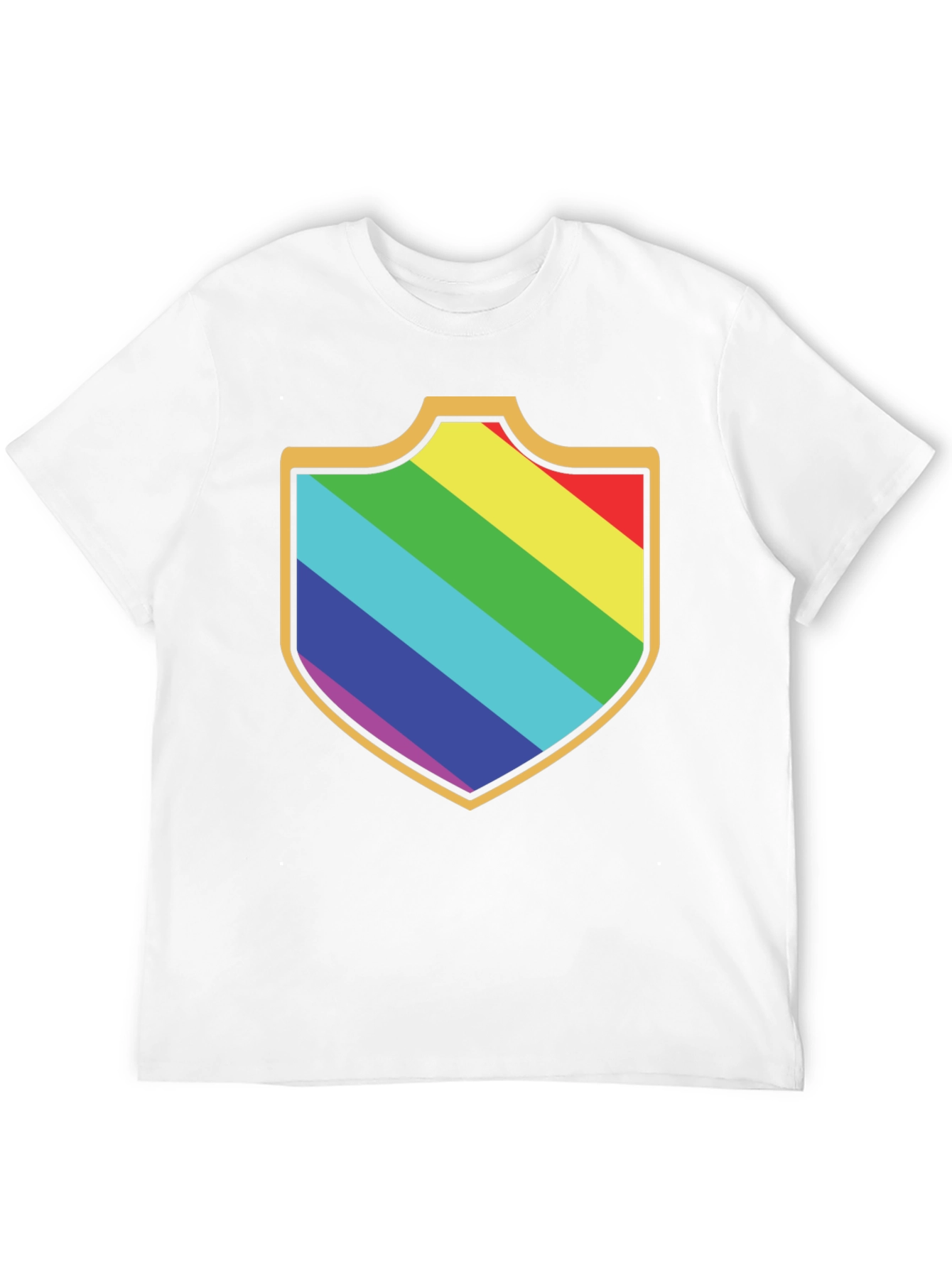 Rainbow Shield Graphic Tee - Black