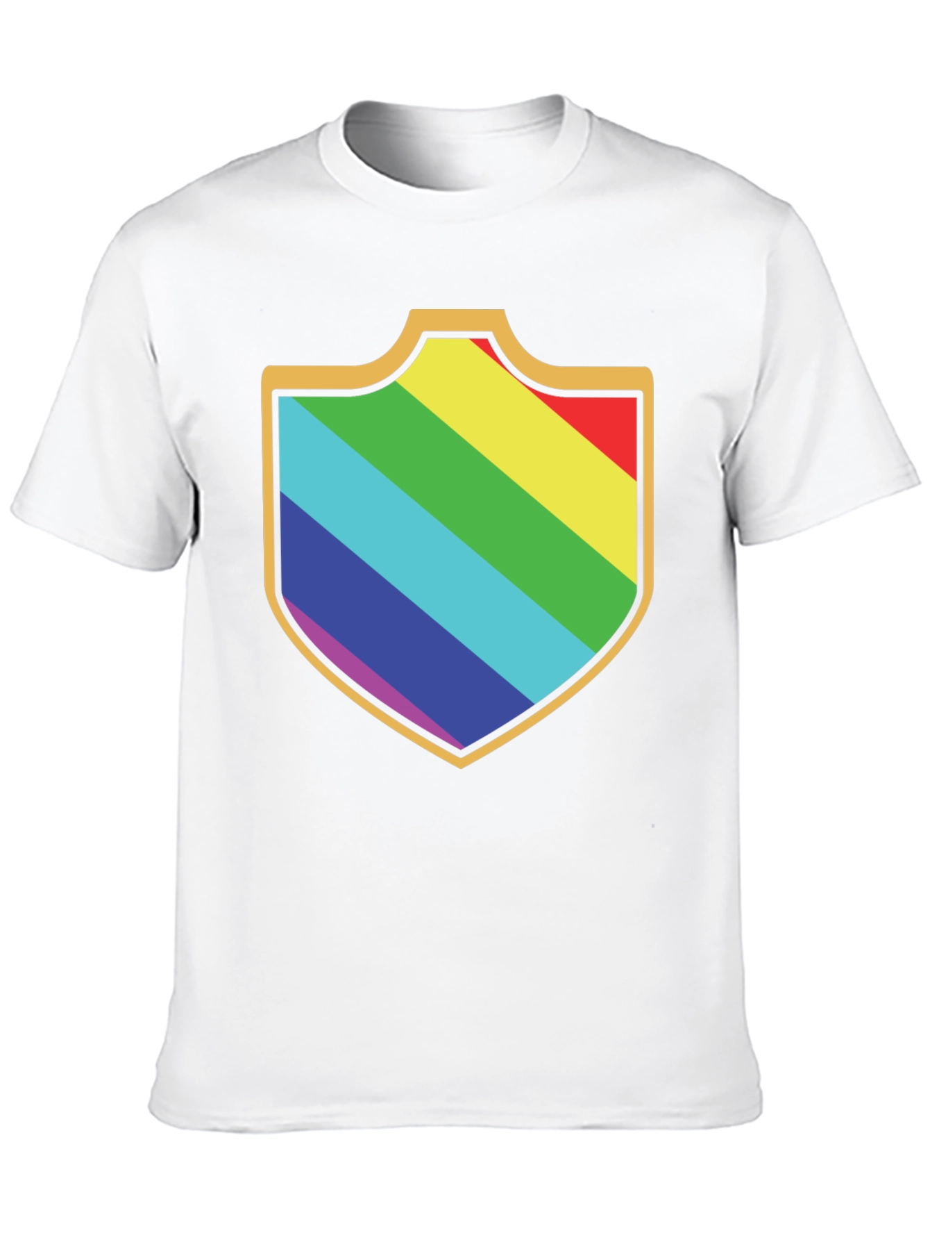 Rainbow Shield Graphic Tee - Black