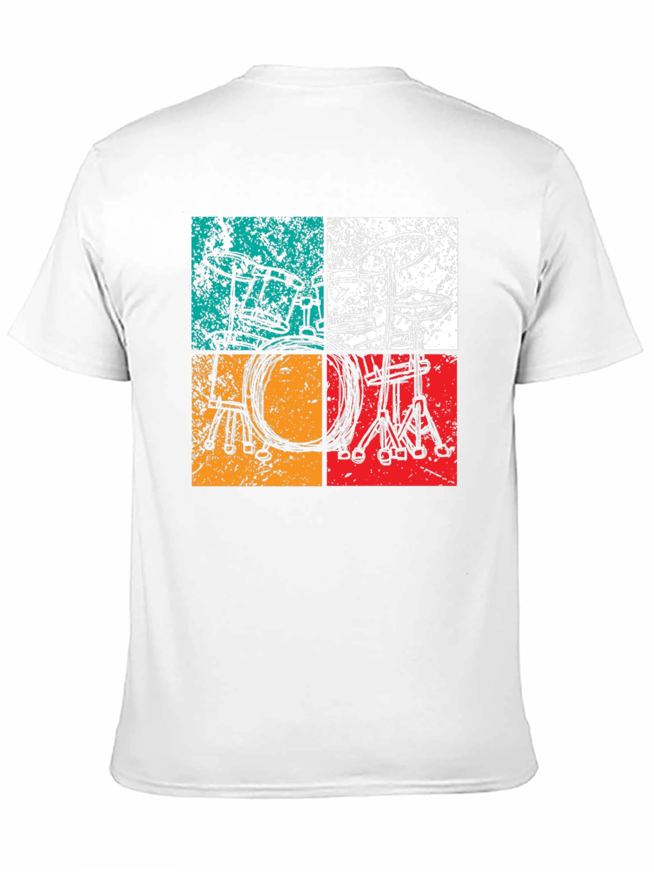 Retro Drum Set Graphic Tee
