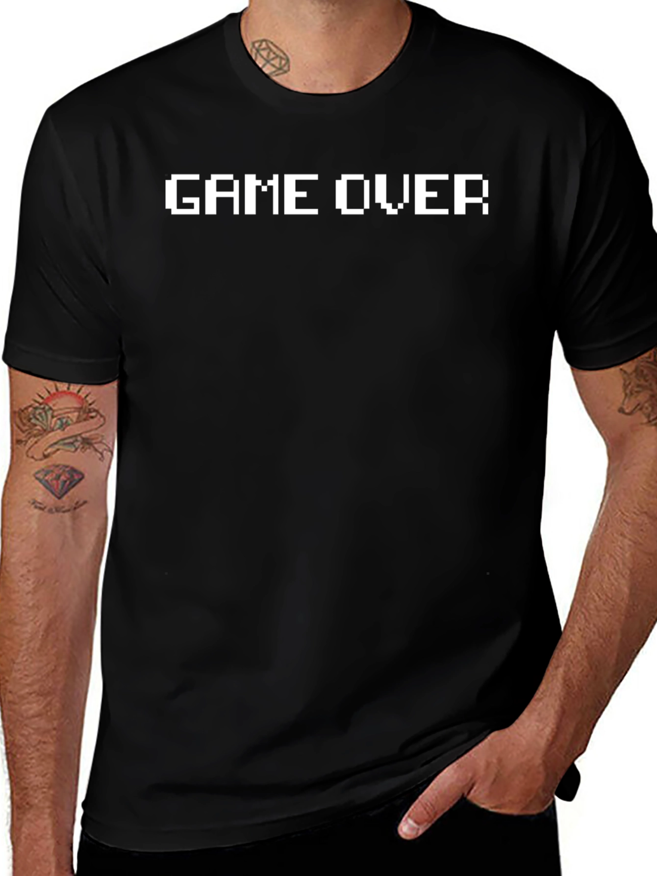 Game Over Pixel T-Shirt - Retro Gaming Style