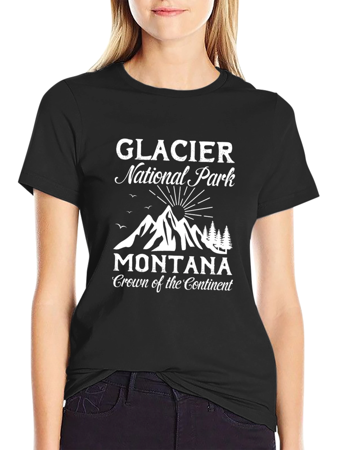 Glacier National Park Montana Graphic T-Shirt