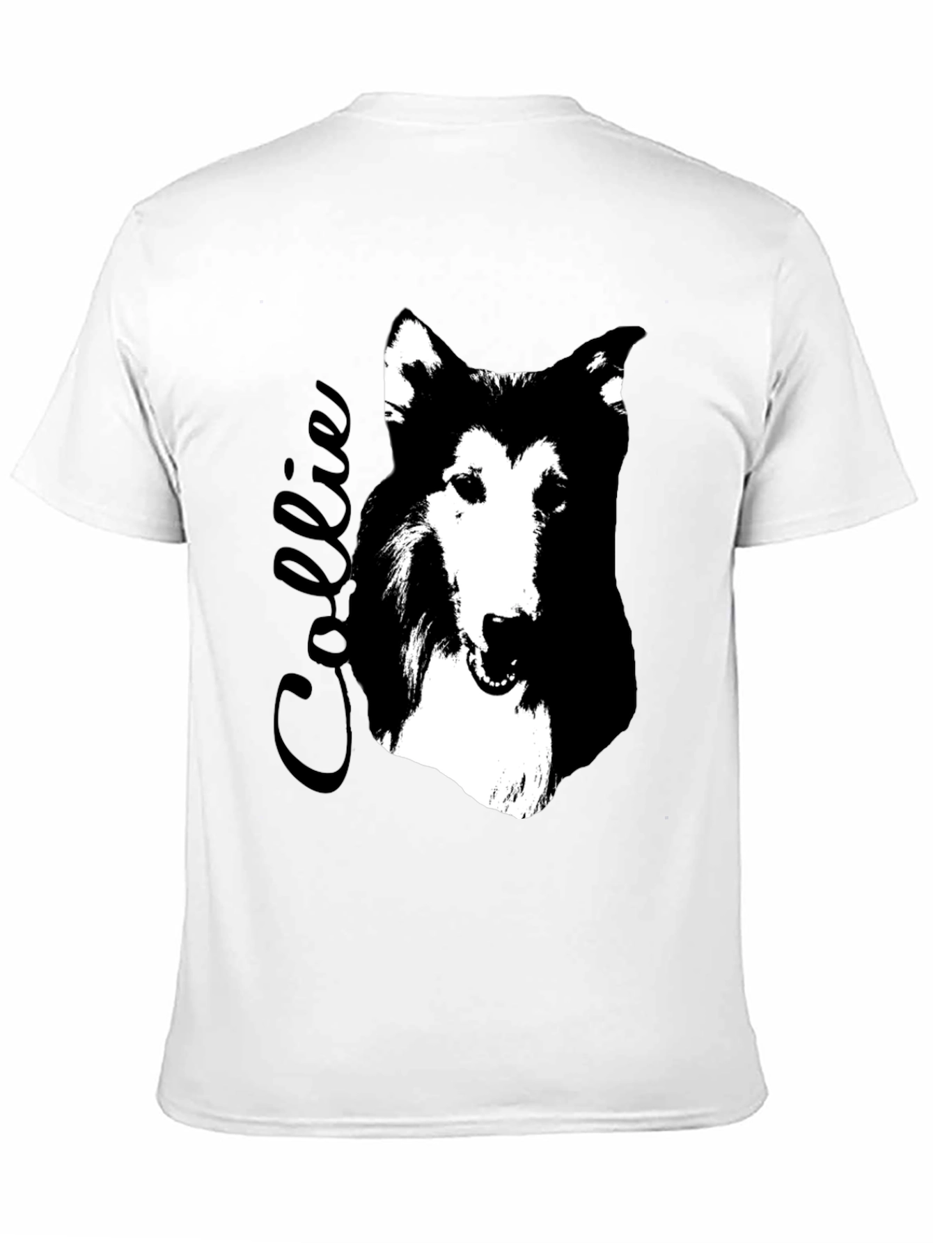 Collie Dog Graphic Print T-Shirt
