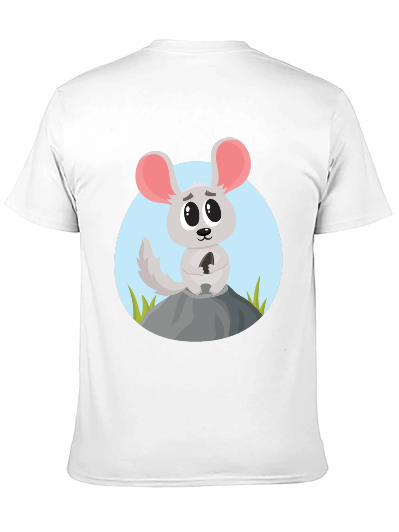 Cartoon Mouse Graphic Tee - Cute Animal Design Shirt