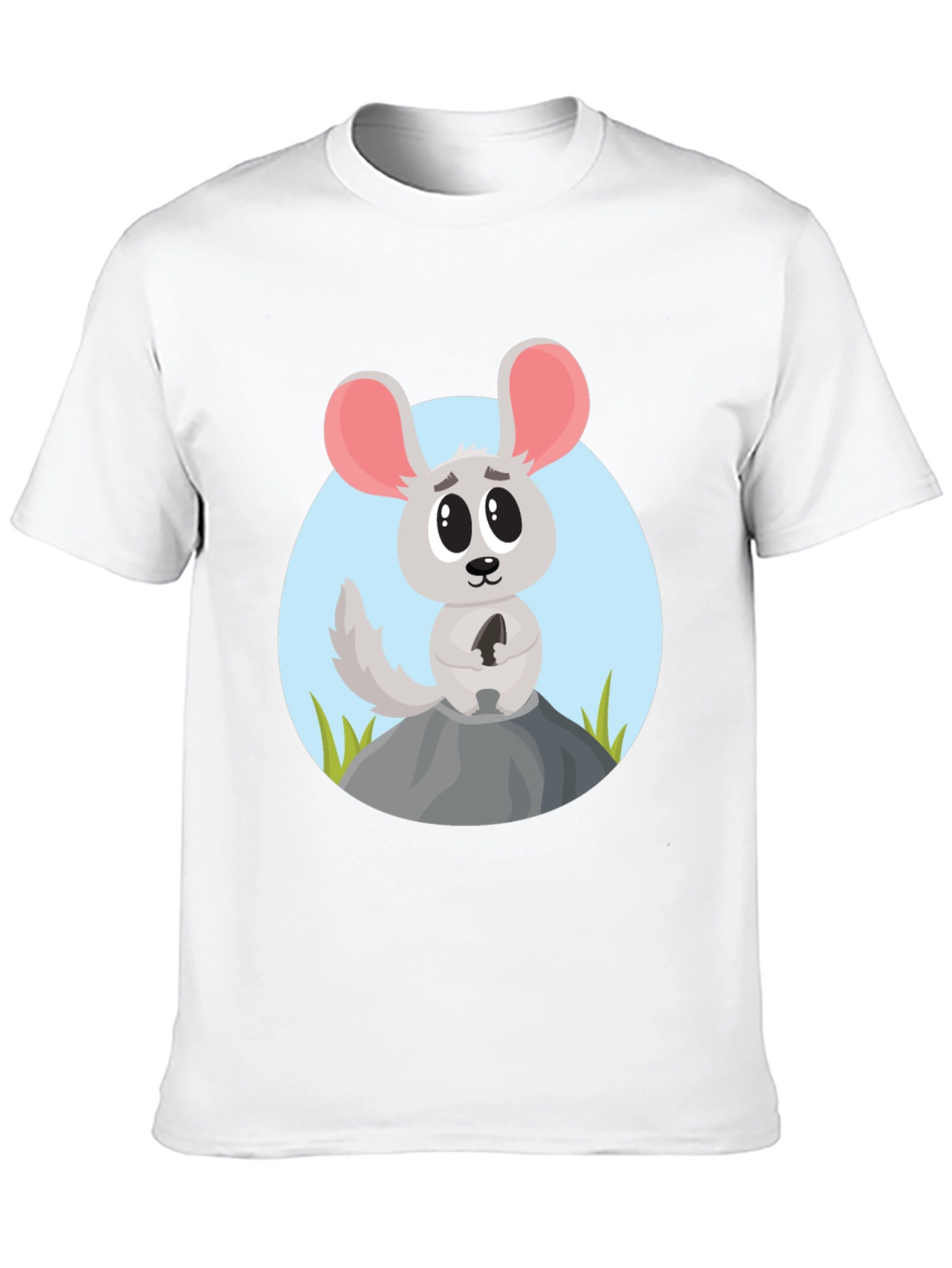 Cartoon Mouse Graphic Tee - Cute Animal Design Shirt