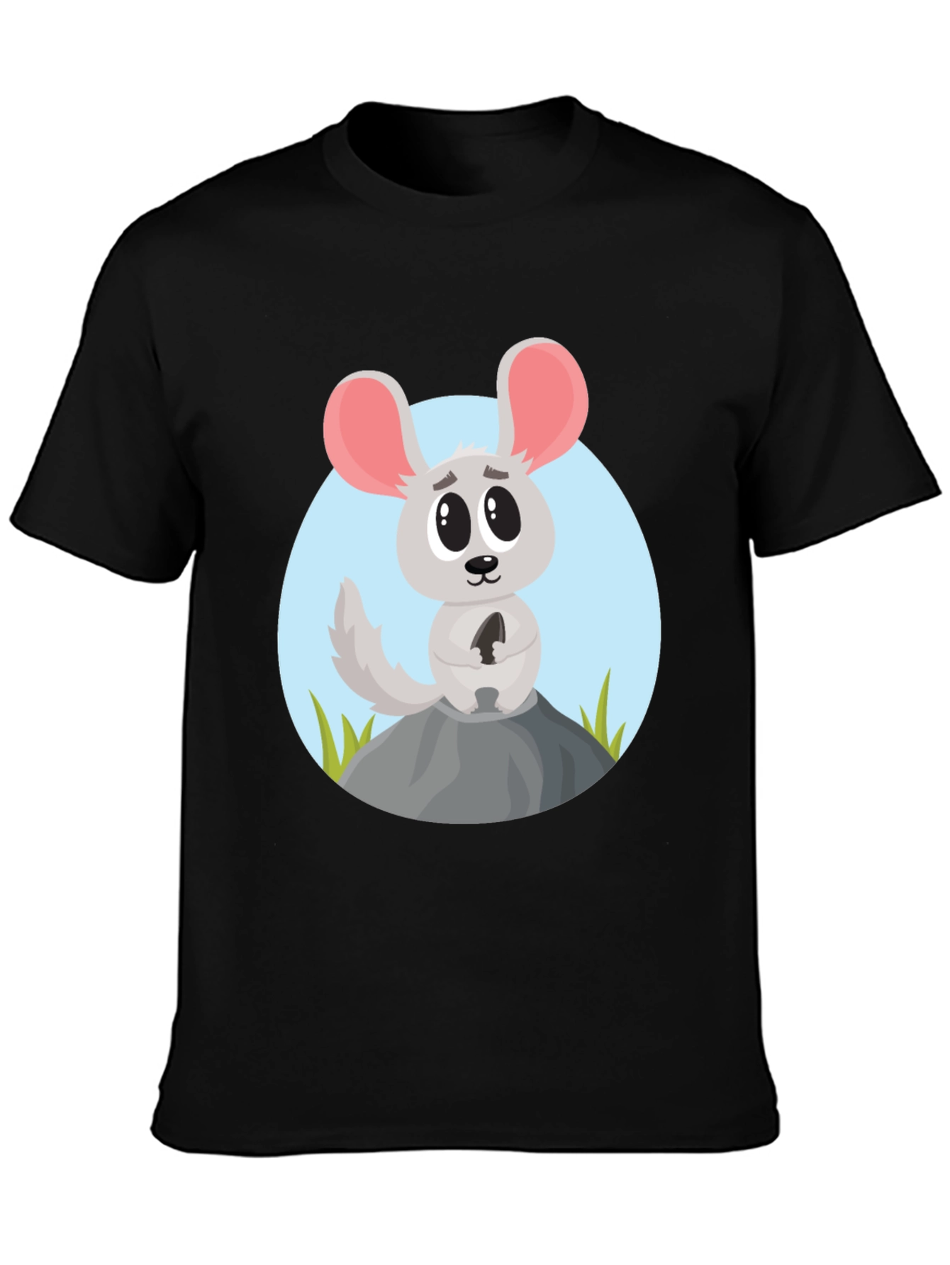 Cartoon Mouse Graphic Tee - Cute Animal Design Shirt
