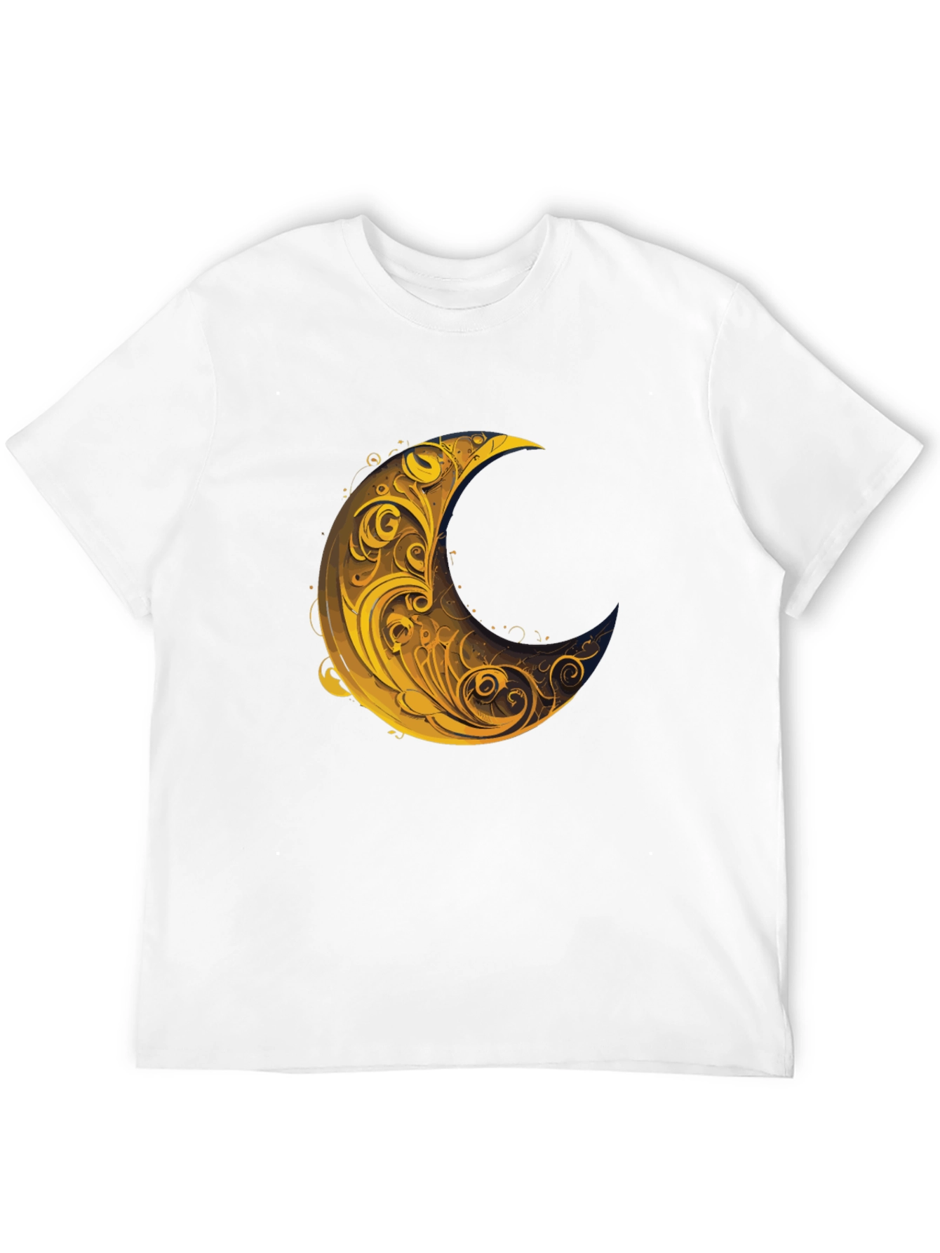 Crescent Moon Graphic Tee - Stylish Black T-Shirt