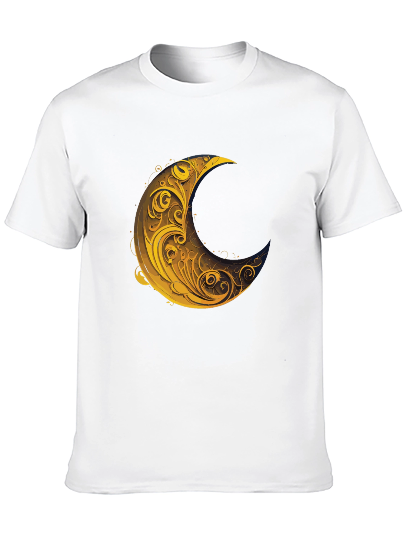 Crescent Moon Graphic Tee - Stylish Black T-Shirt