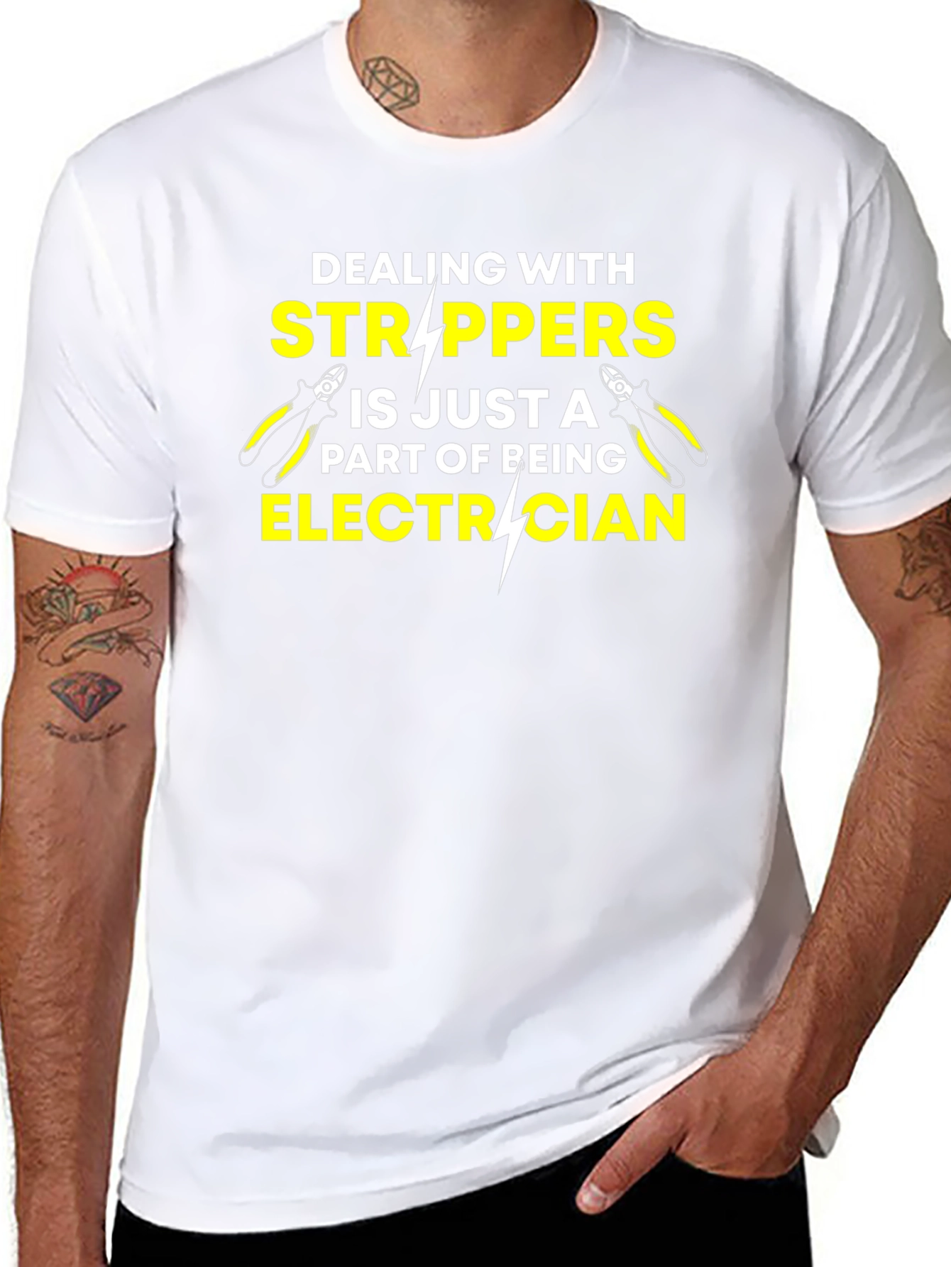 Electrician Stripper Humor T-Shirt