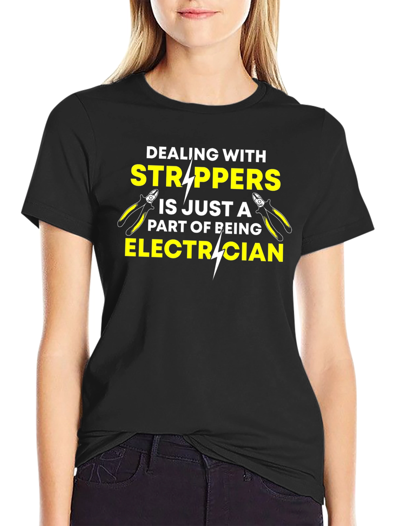 Electrician Stripper Humor T-Shirt