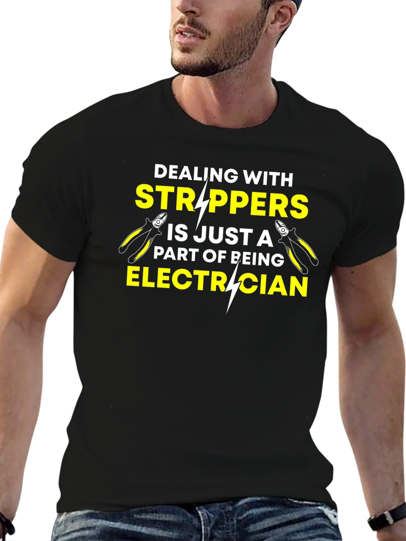 Electrician Stripper Humor T-Shirt