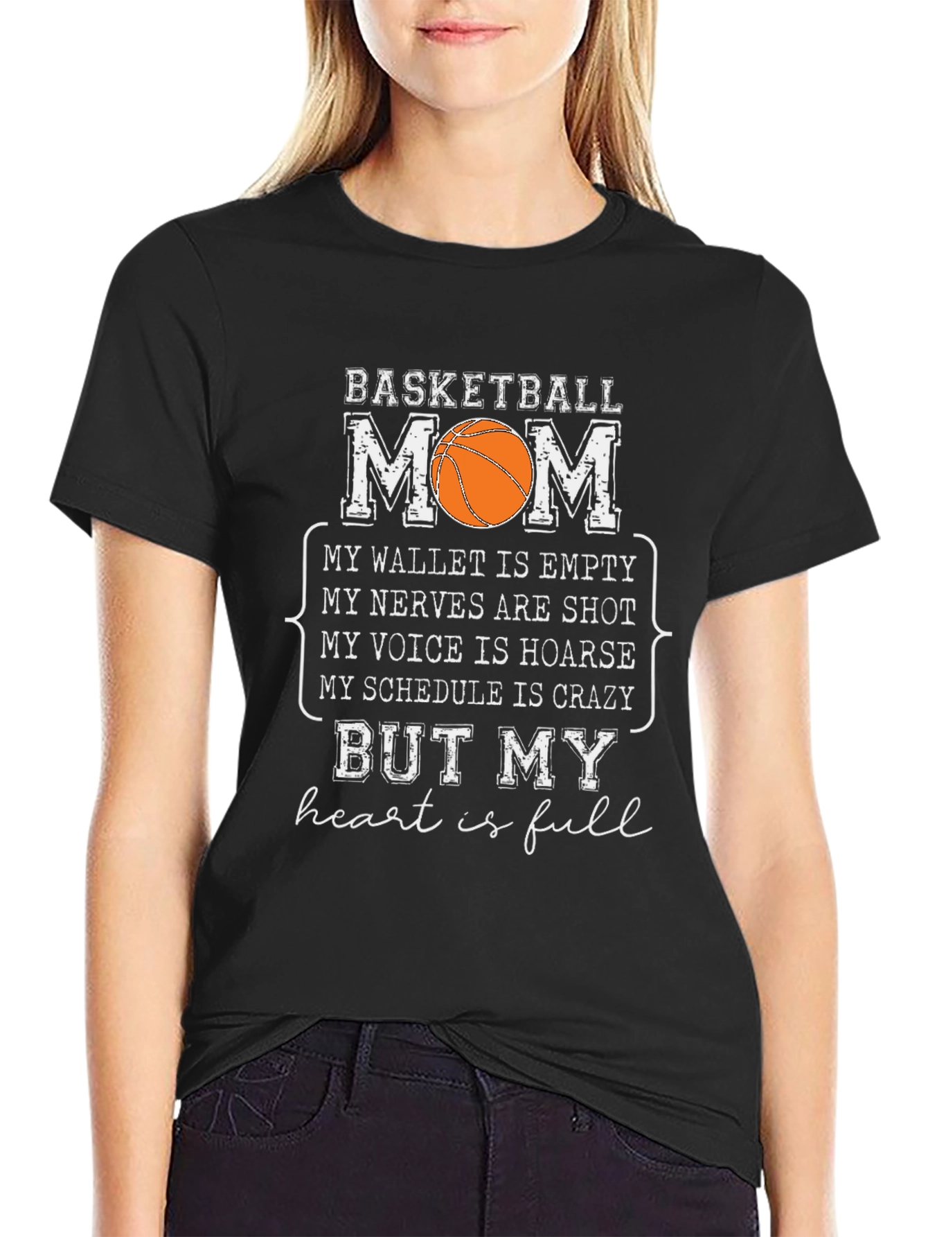 Basketball Mom Graphic T-Shirt