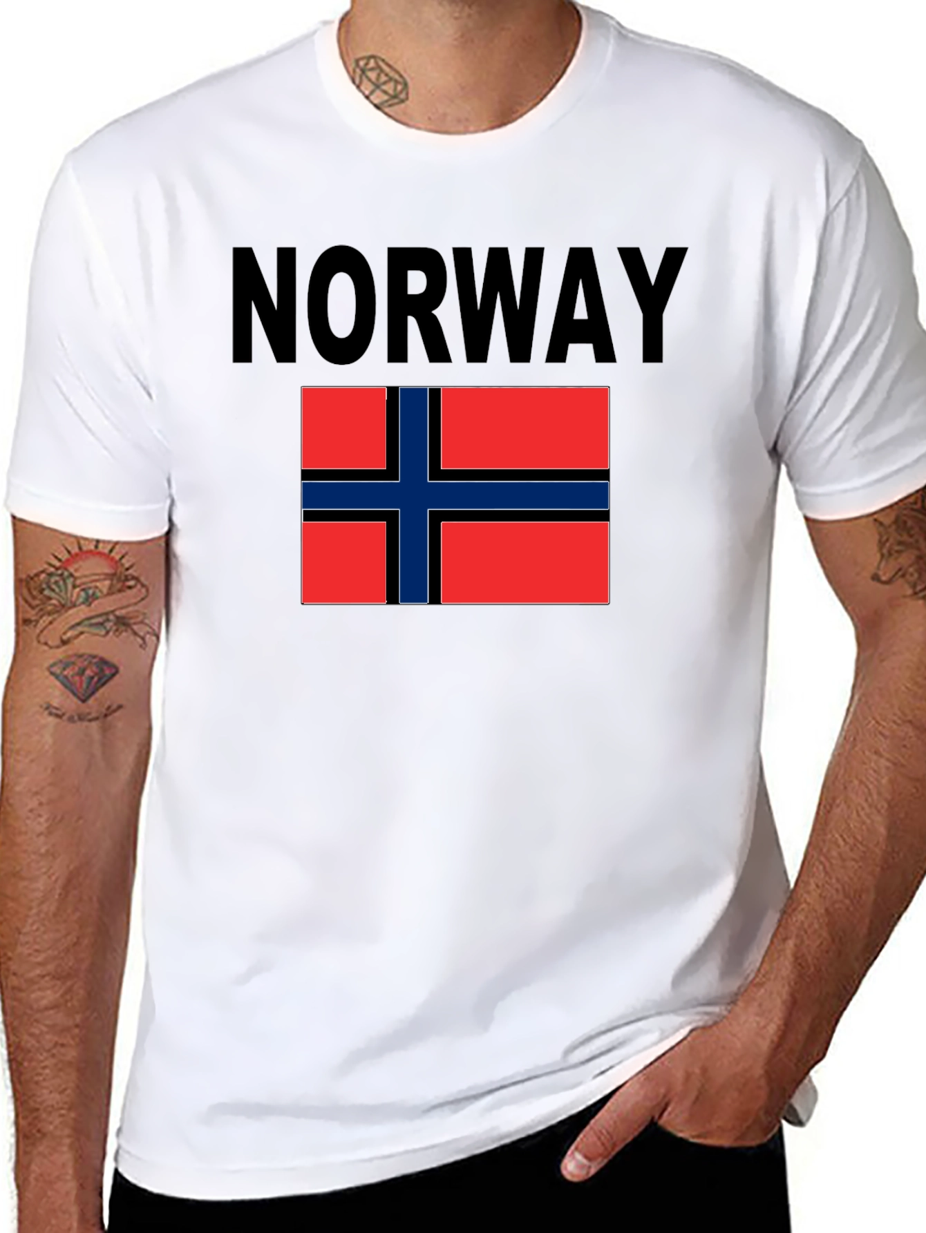 Norway Flag Graphic T-Shirt | Travel Souvenir