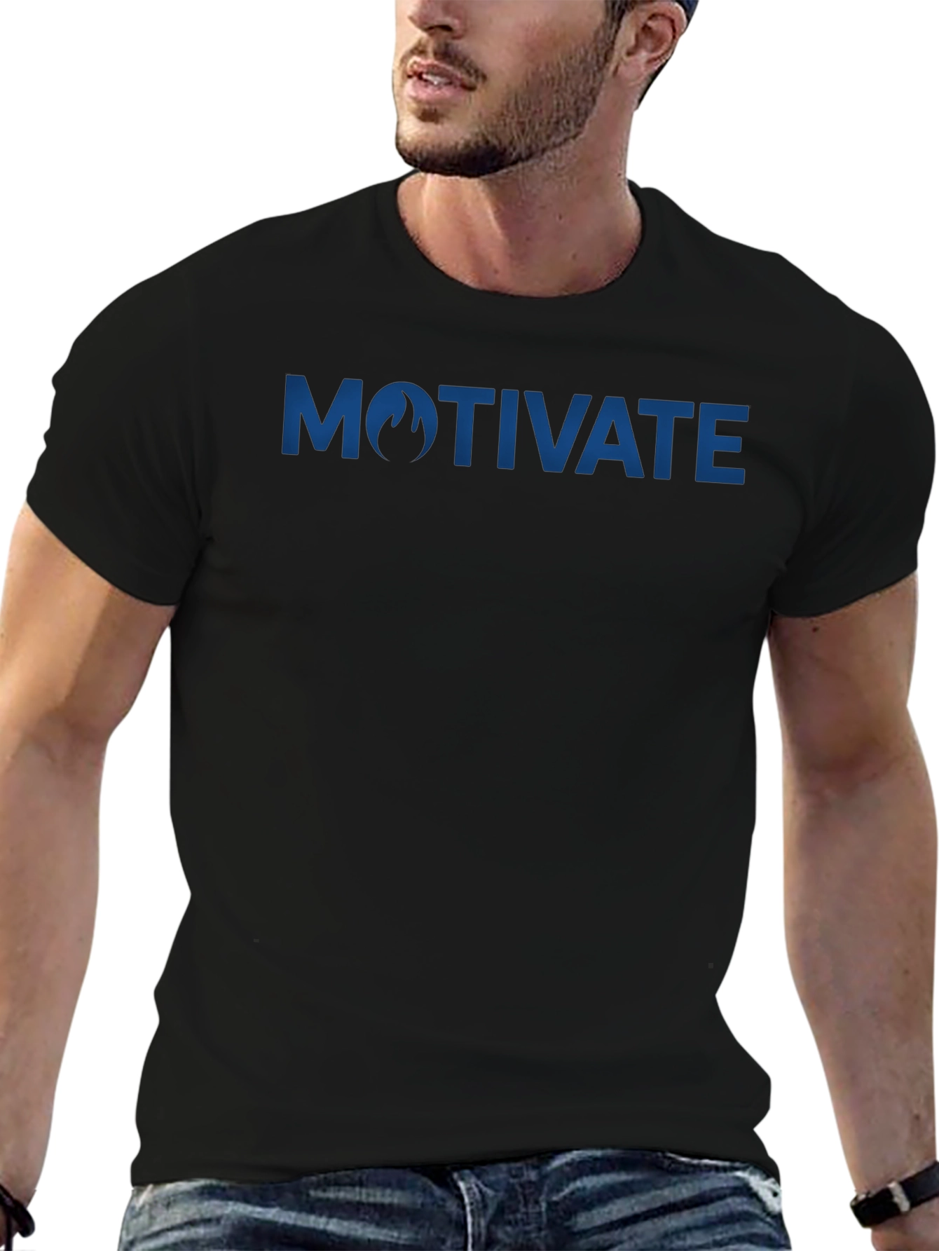 Motivate Graphic T-Shirt - Black