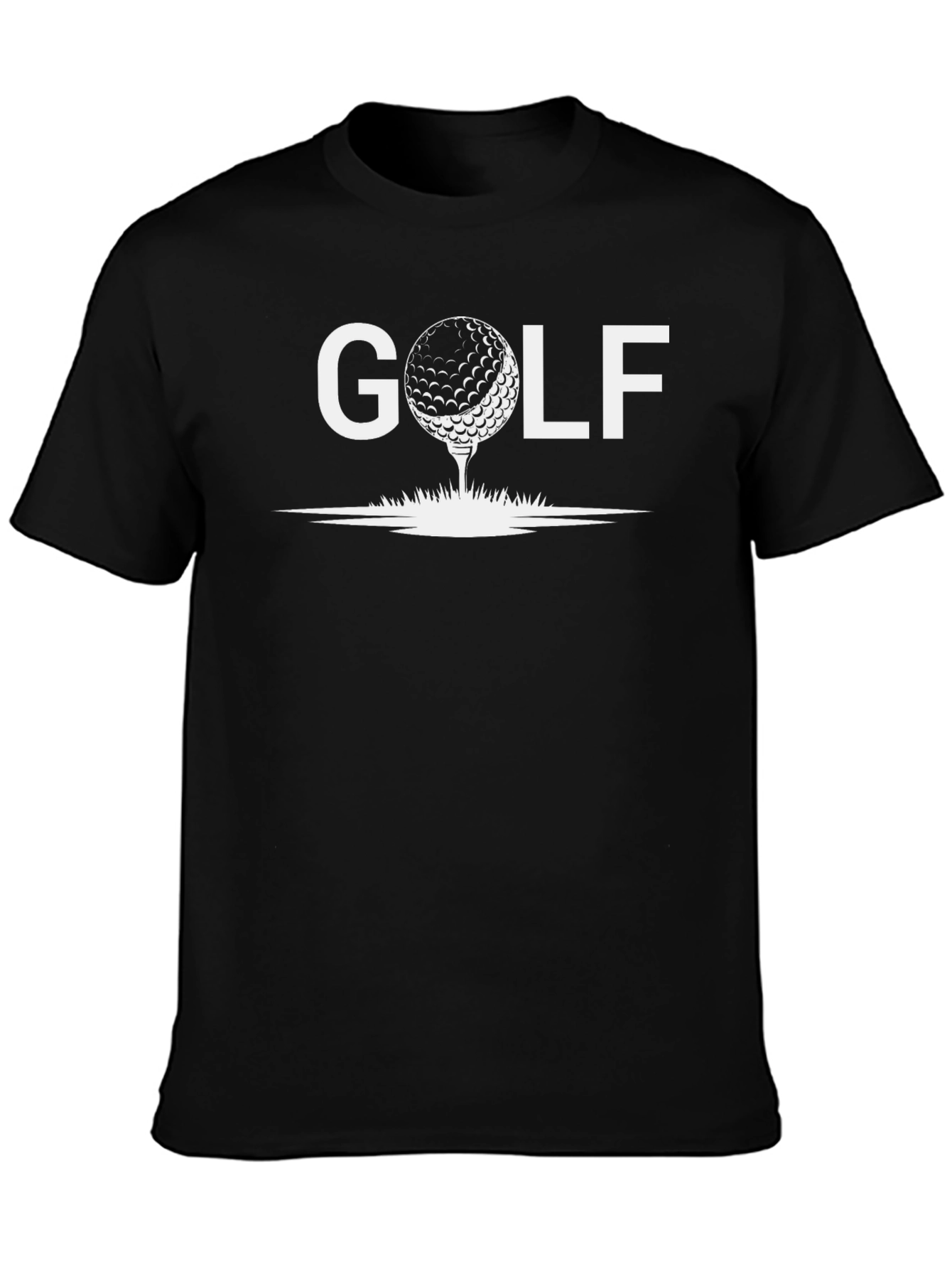 Golf Tee Graphic T-Shirt - Black