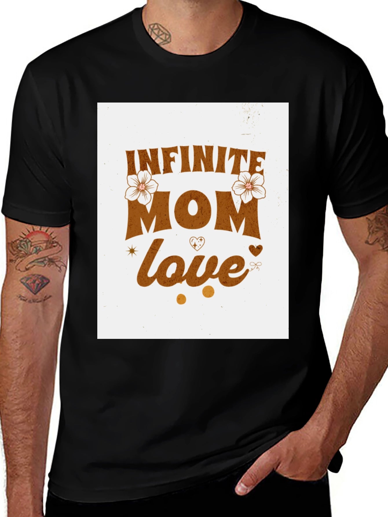 Infinite Mom Love T-Shirt - Black