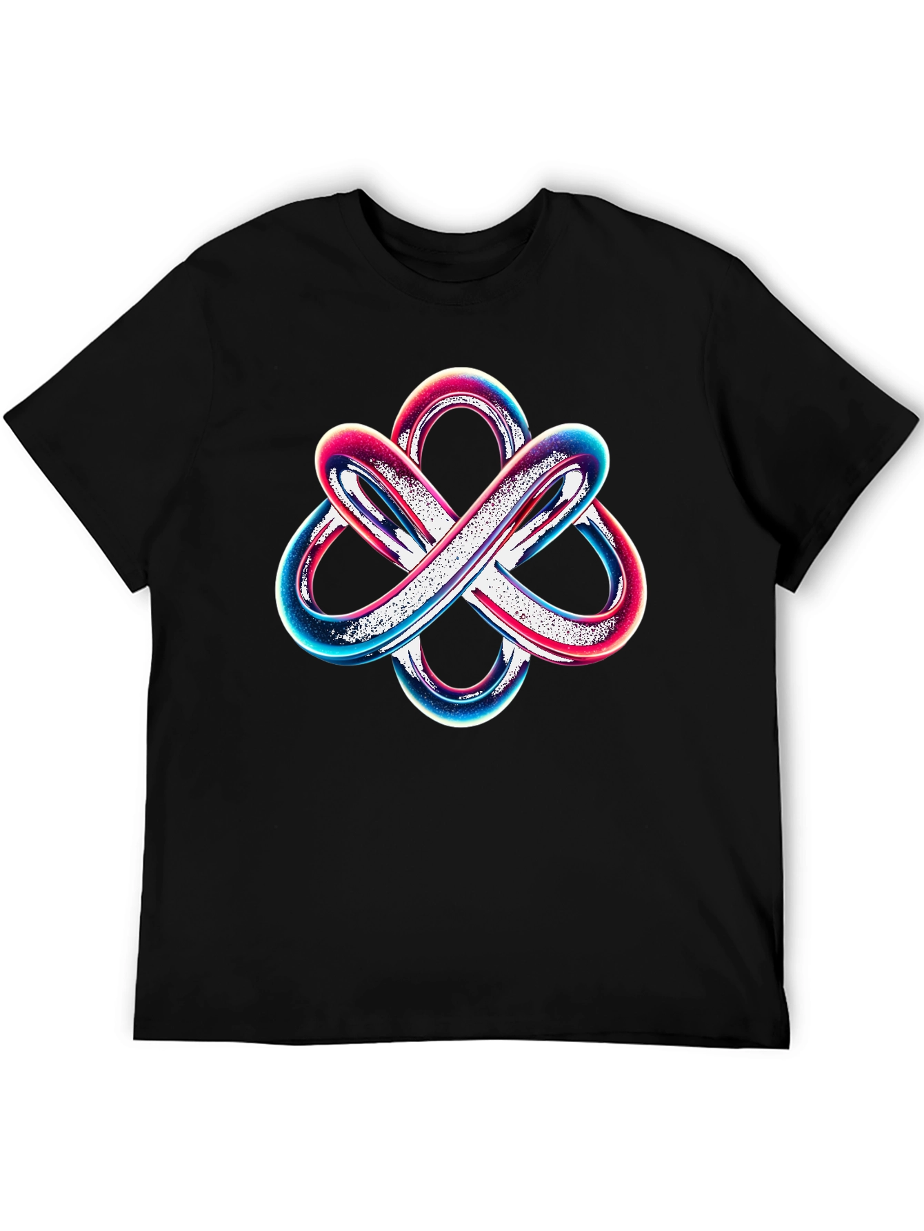 Abstract Knot Graphic Tee - Modern Style