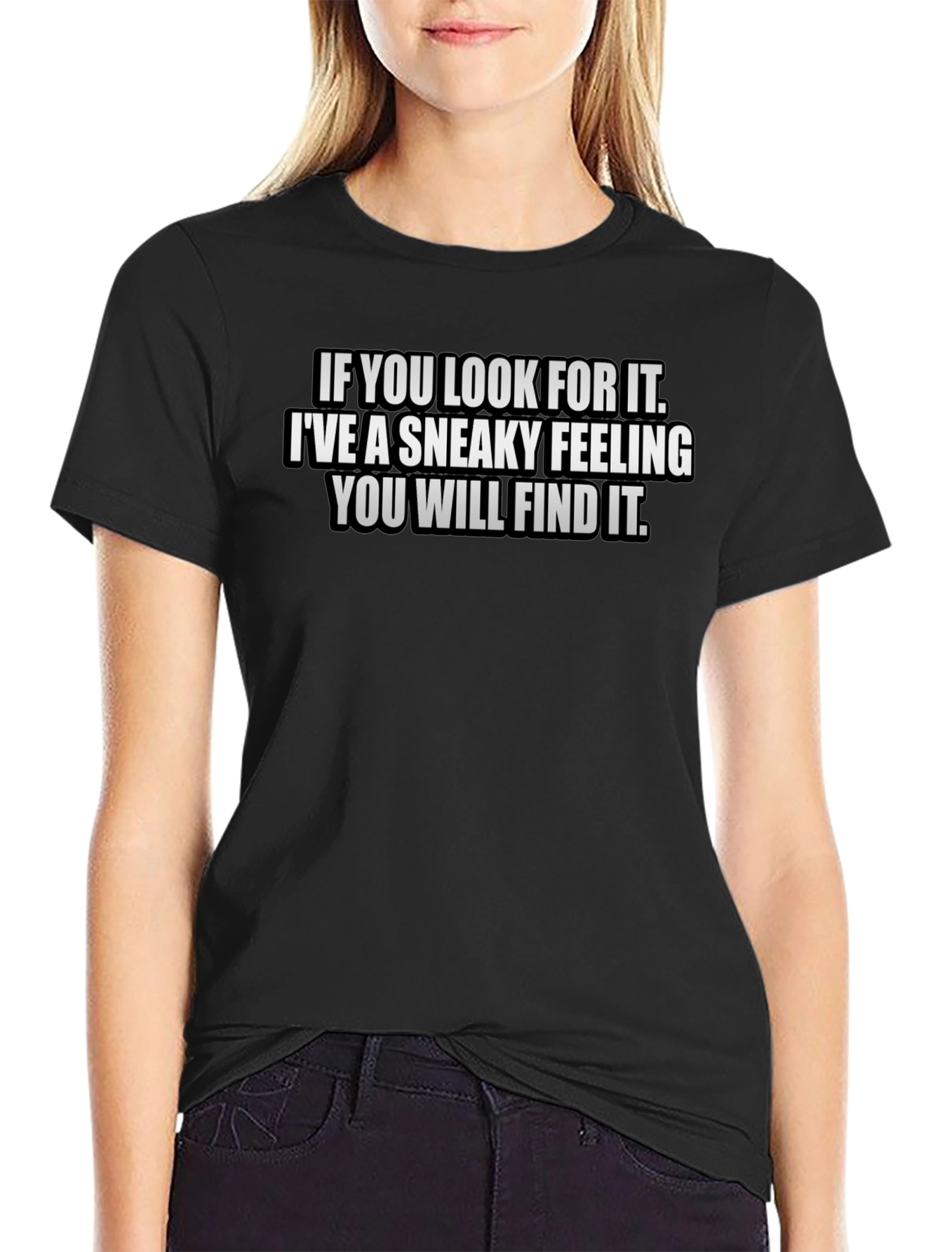 Sneaky Feeling Graphic Tee - Find It T-Shirt