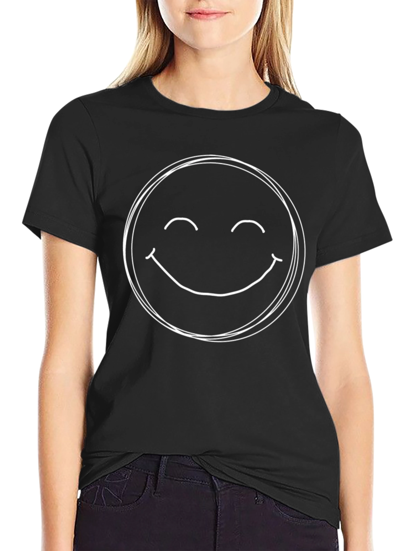 Happy Face Graphic Tee - Mens Casual Comfort