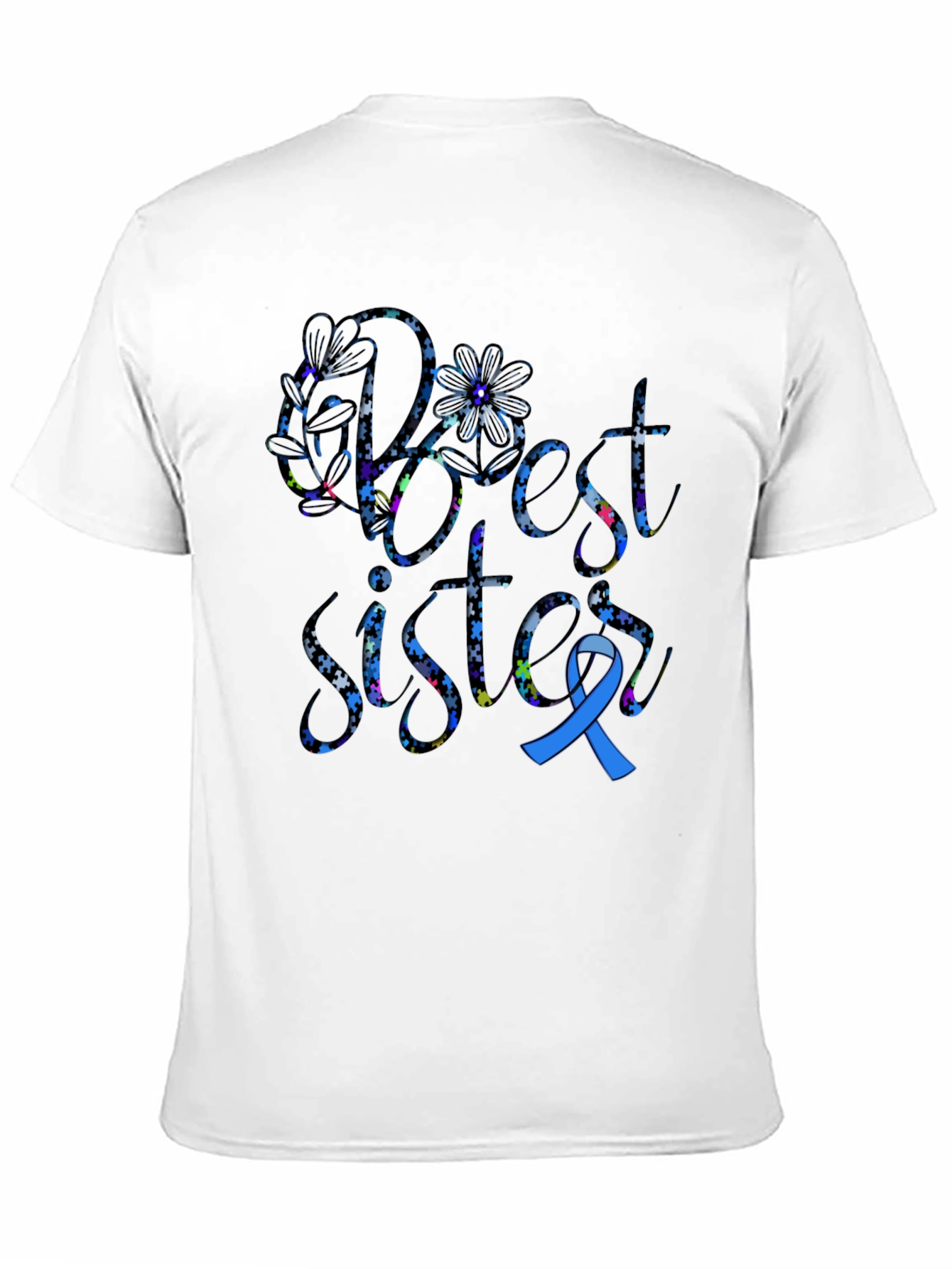 Best Sister Autism Awareness T-Shirt