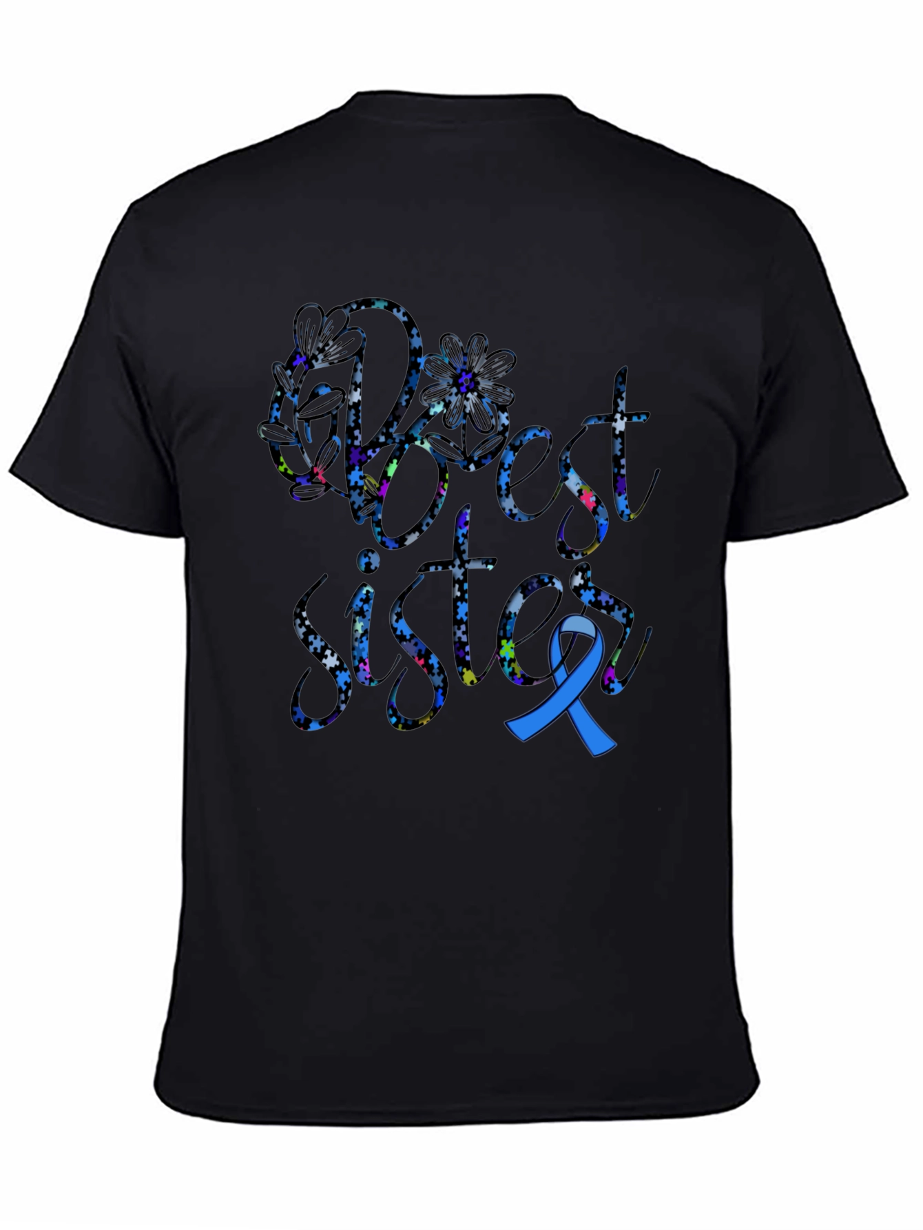 Best Sister Autism Awareness T-Shirt