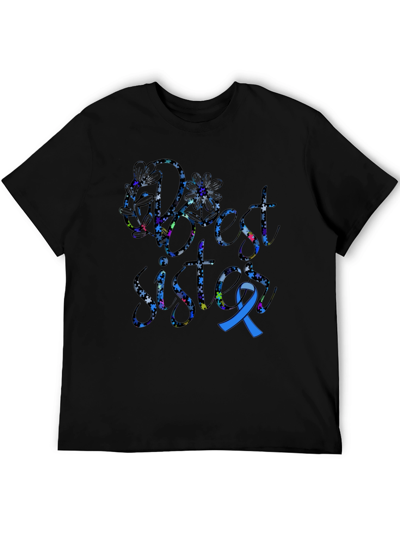 Best Sister Autism Awareness T-Shirt