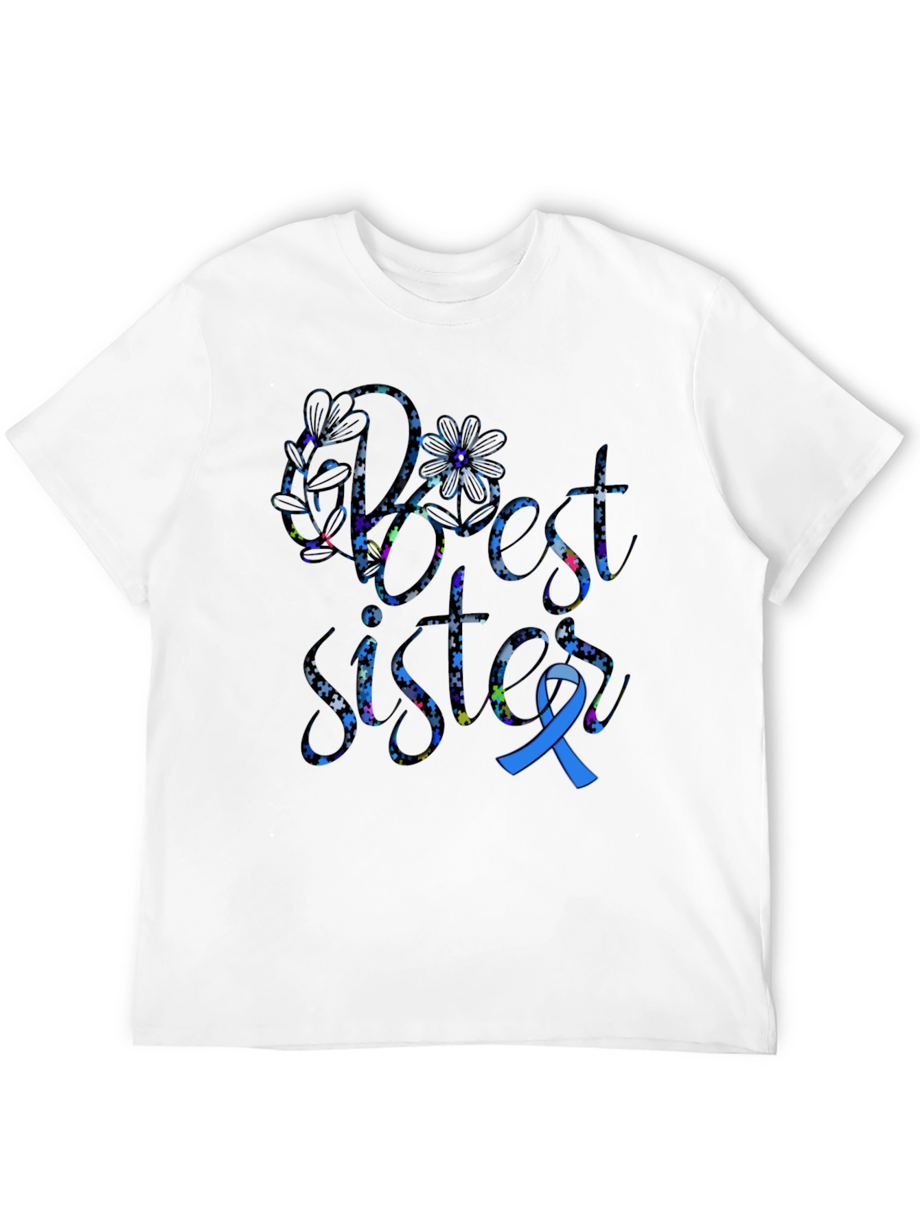 Best Sister Autism Awareness T-Shirt