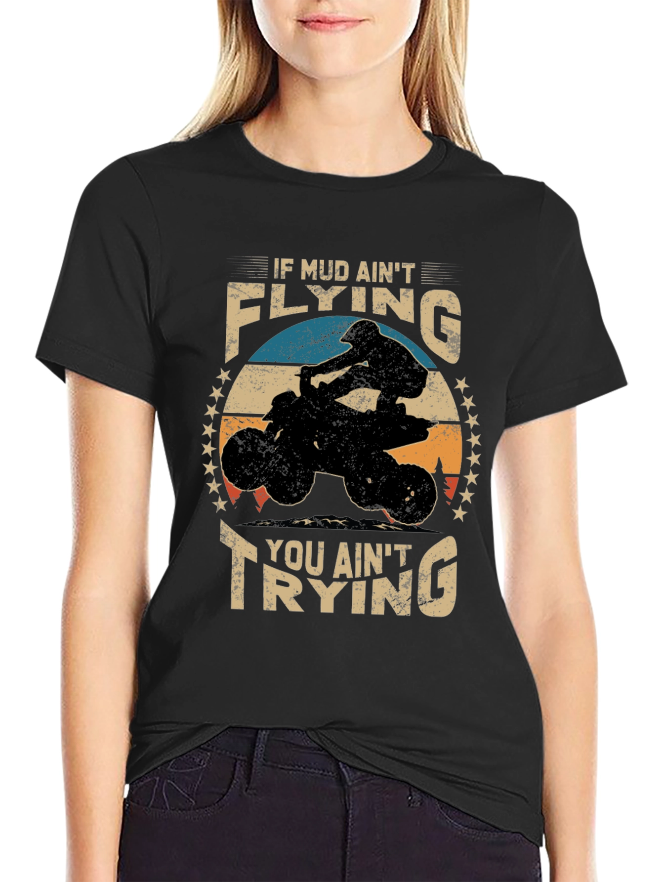 Mud Flying ATV T-Shirt for Off-Road Adventures