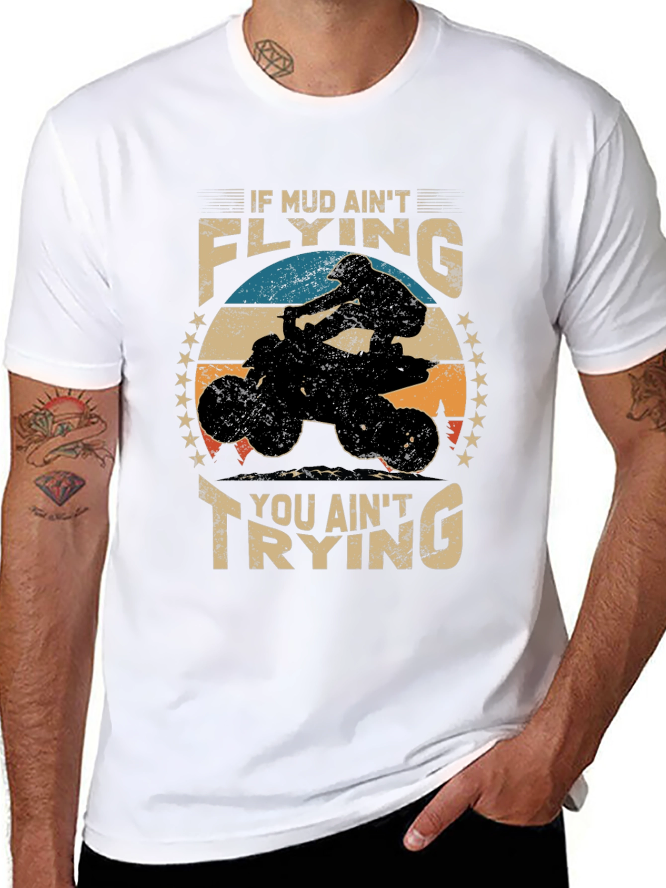 Mud Flying ATV T-Shirt for Off-Road Adventures