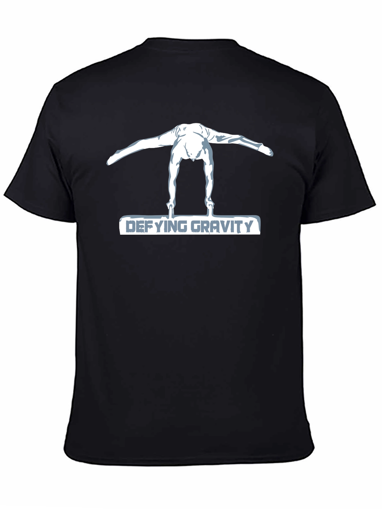 Defying Gravity Gymnastics Tee - Black Cotton T-Shirt