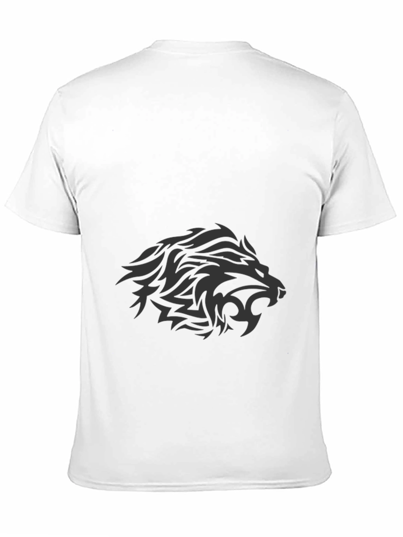 Mens Black Lion Graphic Tee - Stylish Casual Wear